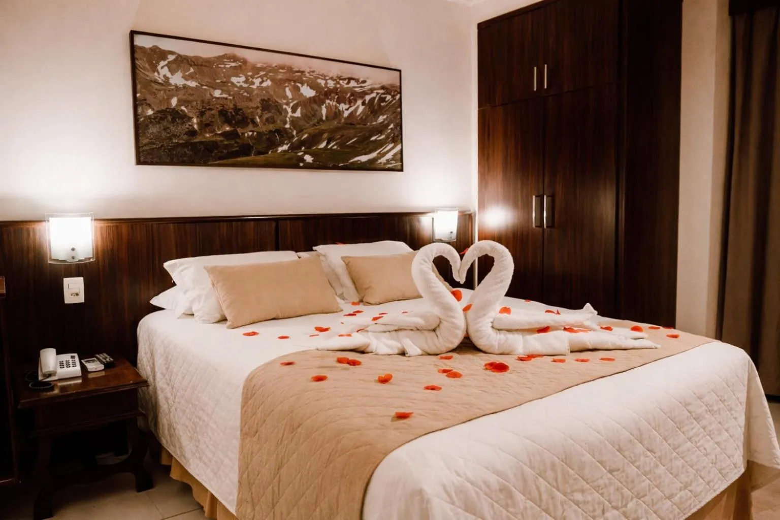 Bed in Aguas do Iguaçu Hotel Centro