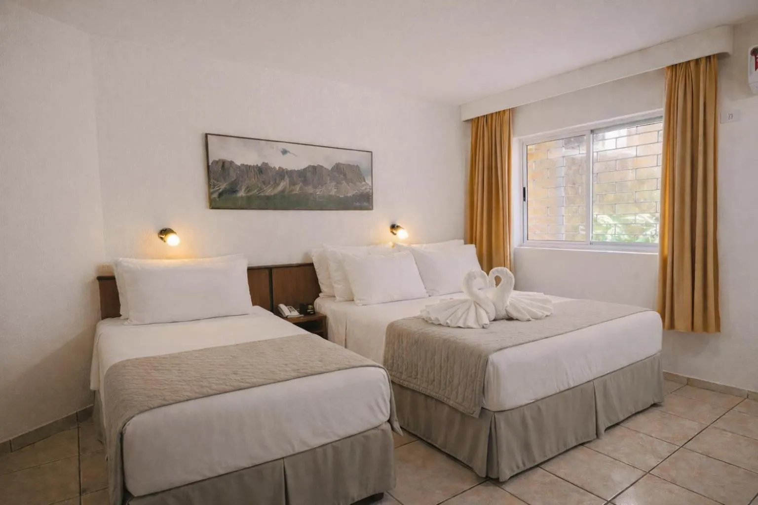 Bed in Aguas do Iguaçu Hotel Centro