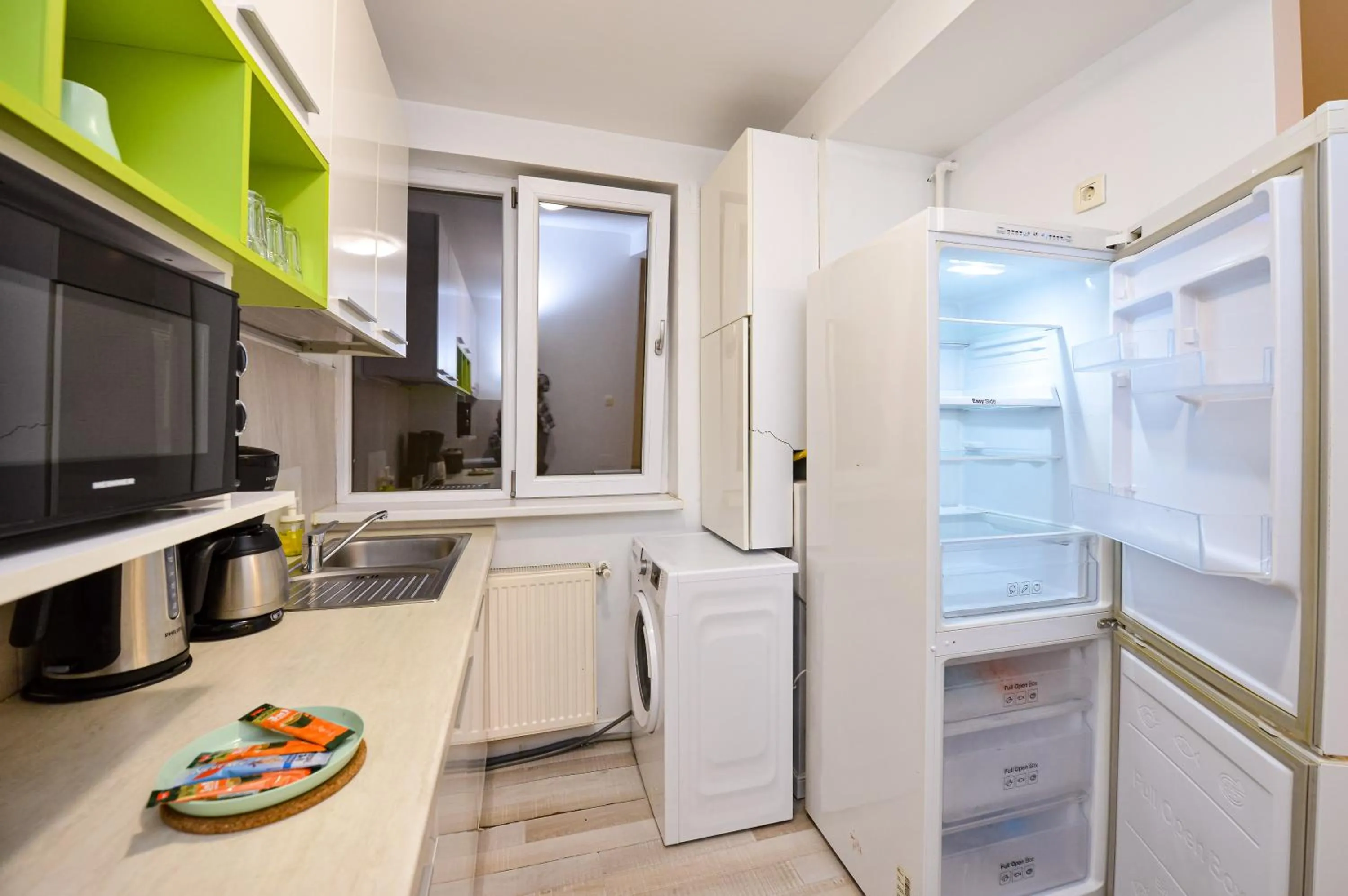 Kitchen or kitchenette in CityScape Bucharest