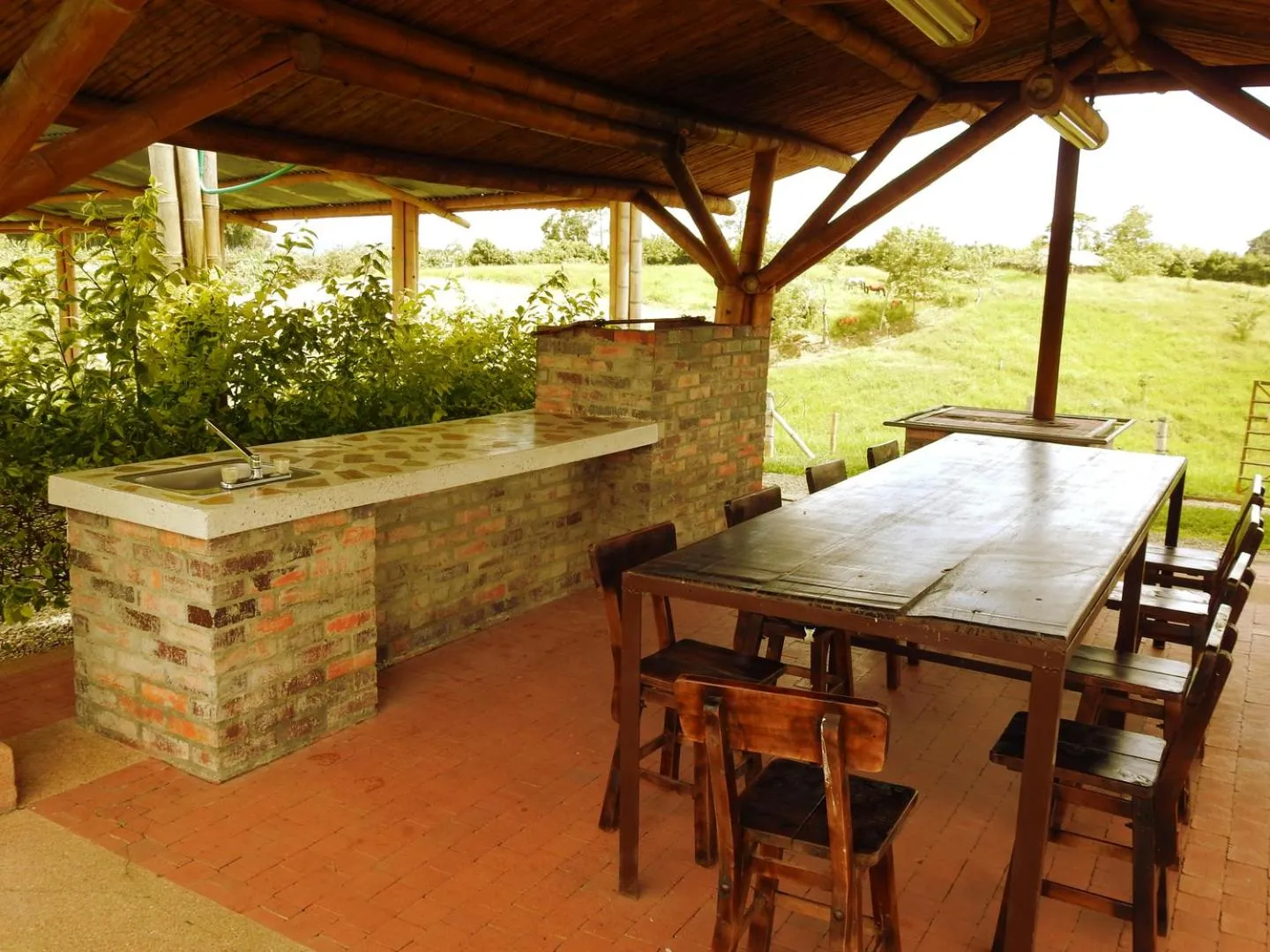 Food and drinks in Casa de Campo Santana Campestre Quindio