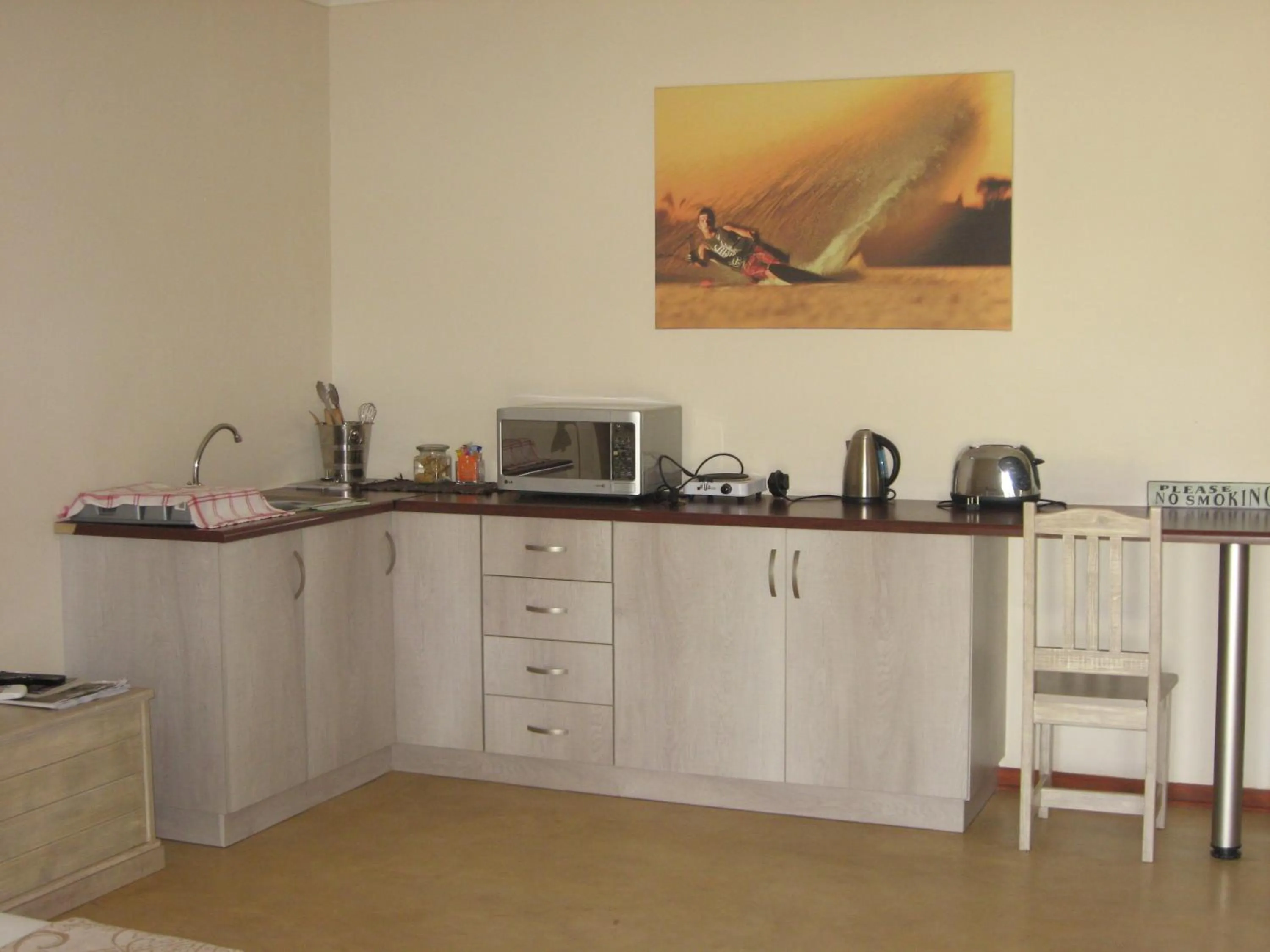 Kitchen or kitchenette in Lake Grappa Guestfarm