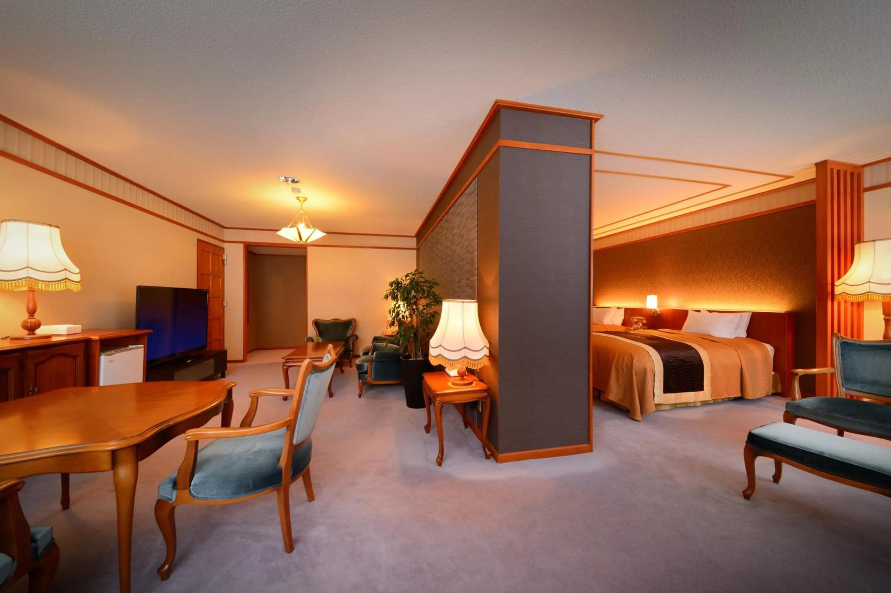 Living room, Bed in Hachimantai Mountain Hotel & Spa