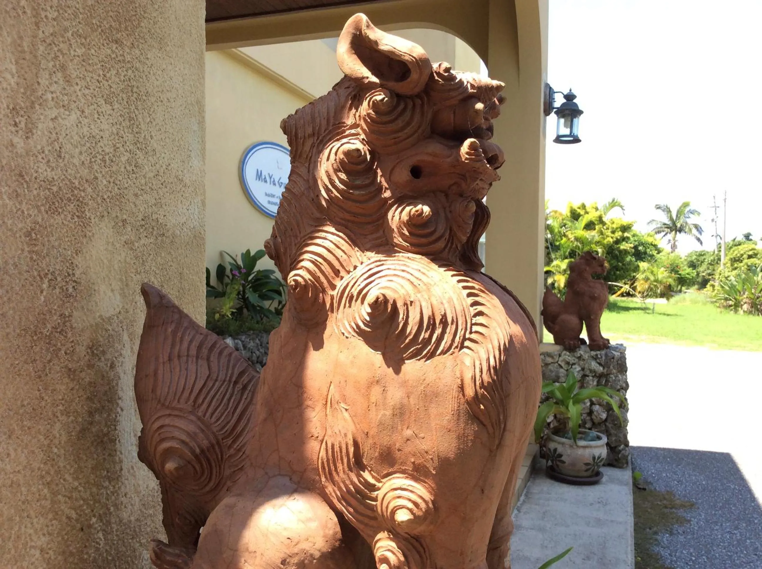 Decorative detail in Mayagusuku Resort