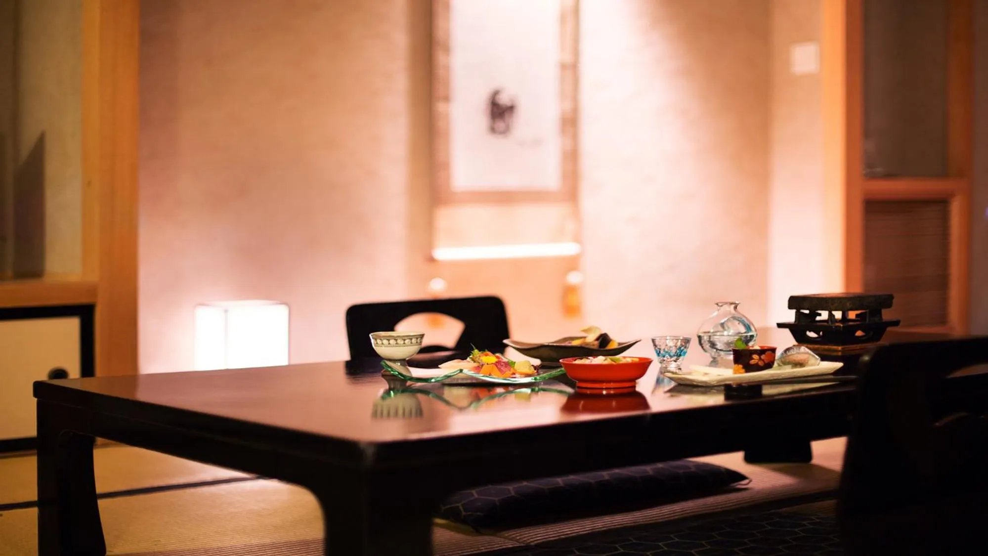 Food and drinks in Premium Suites Matsushimakaku Produced by Shousuke no Yado Takinoyu