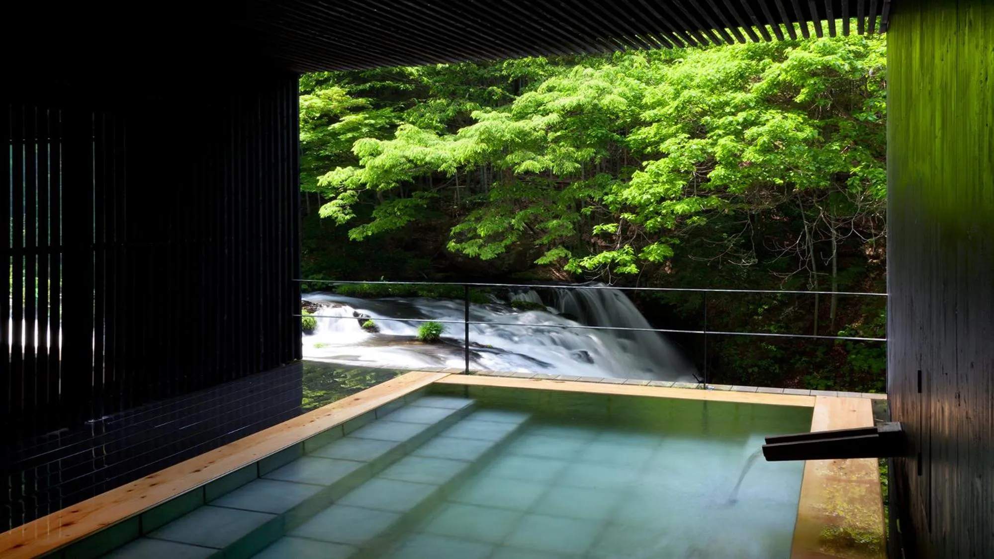 Open Air Bath in Premium Suites Matsushimakaku Produced by Shousuke no Yado Takinoyu
