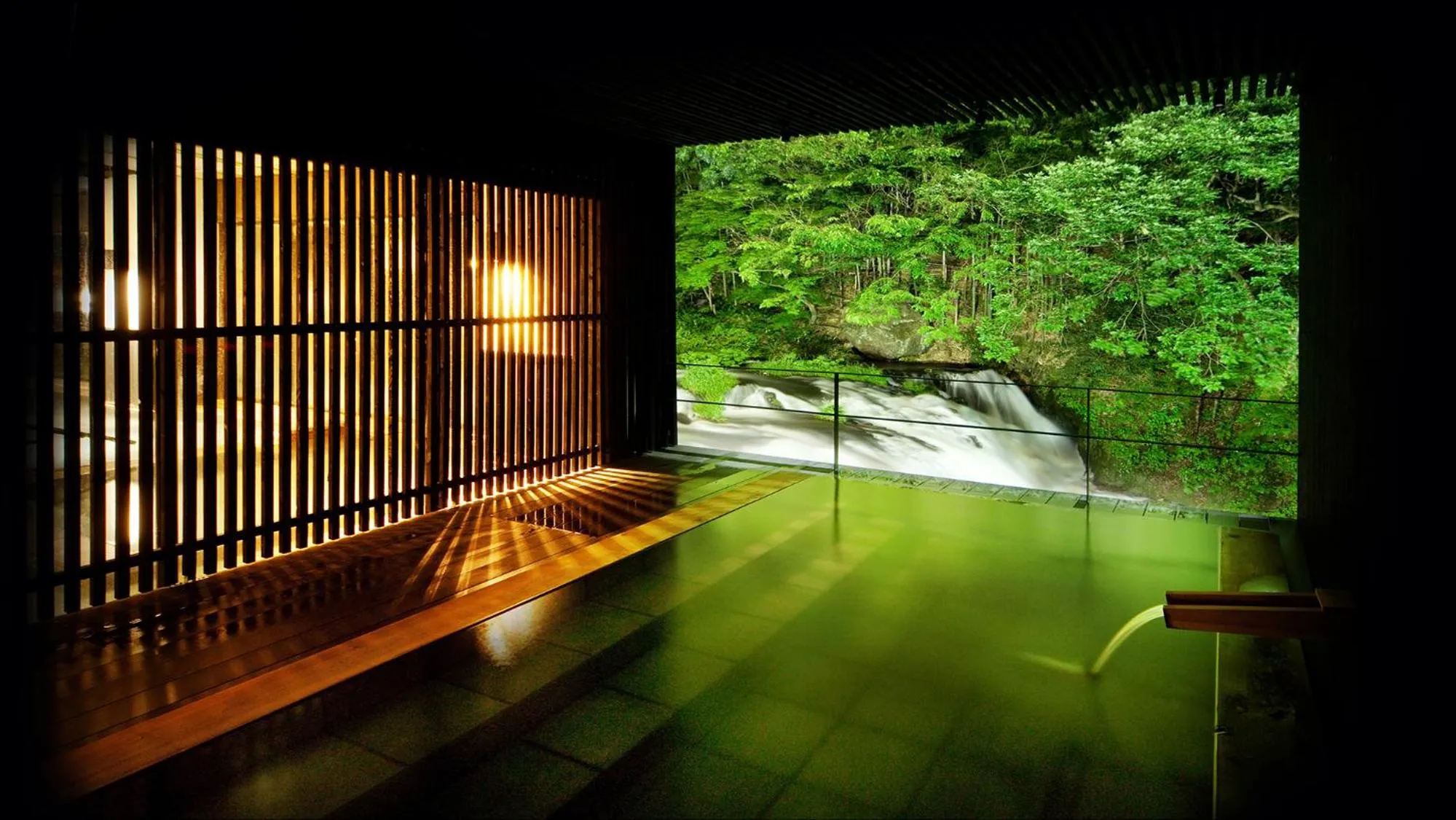 Open Air Bath in Premium Suites Matsushimakaku Produced by Shousuke no Yado Takinoyu