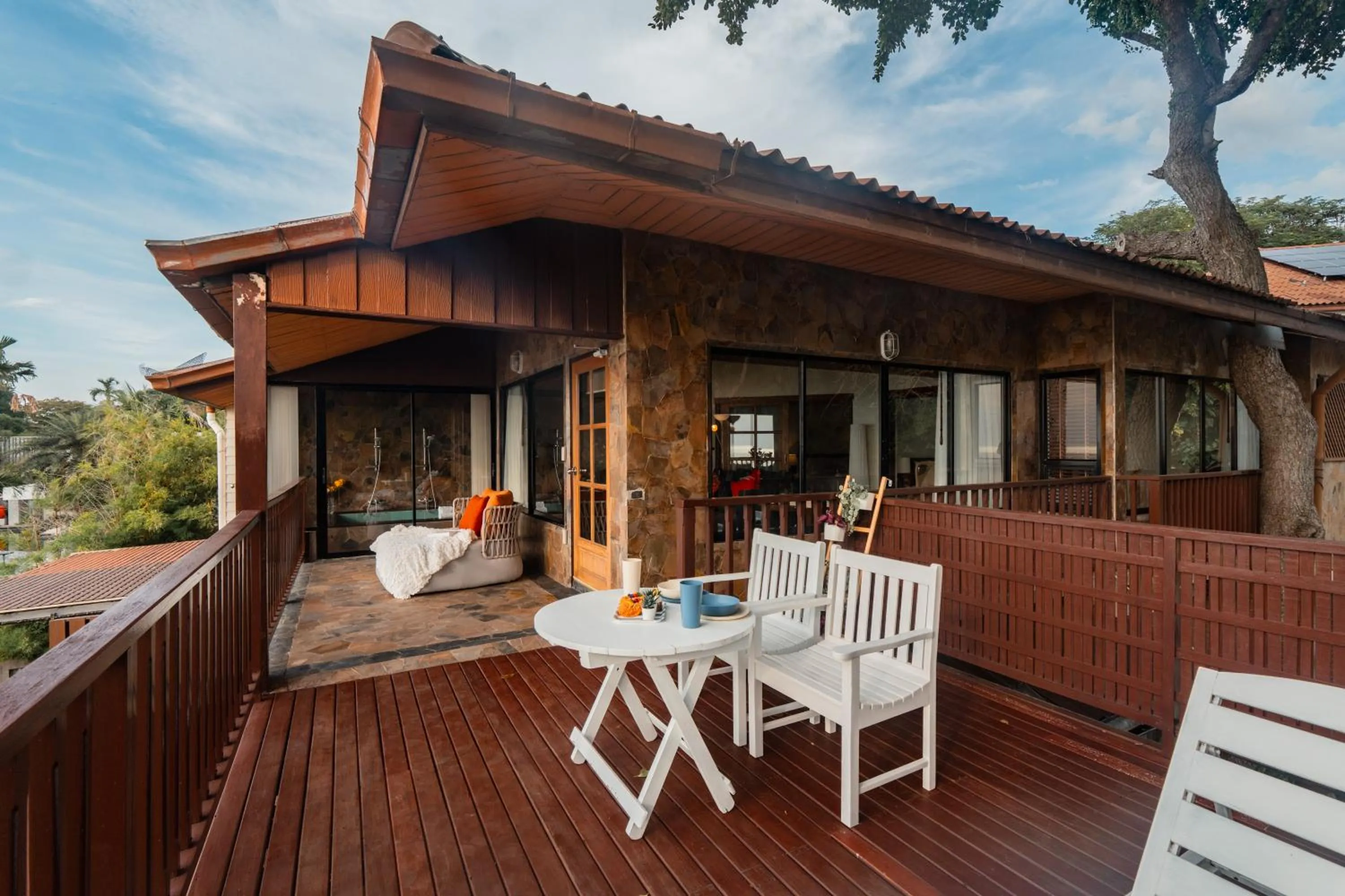 Patio in Birds and Bees Resort