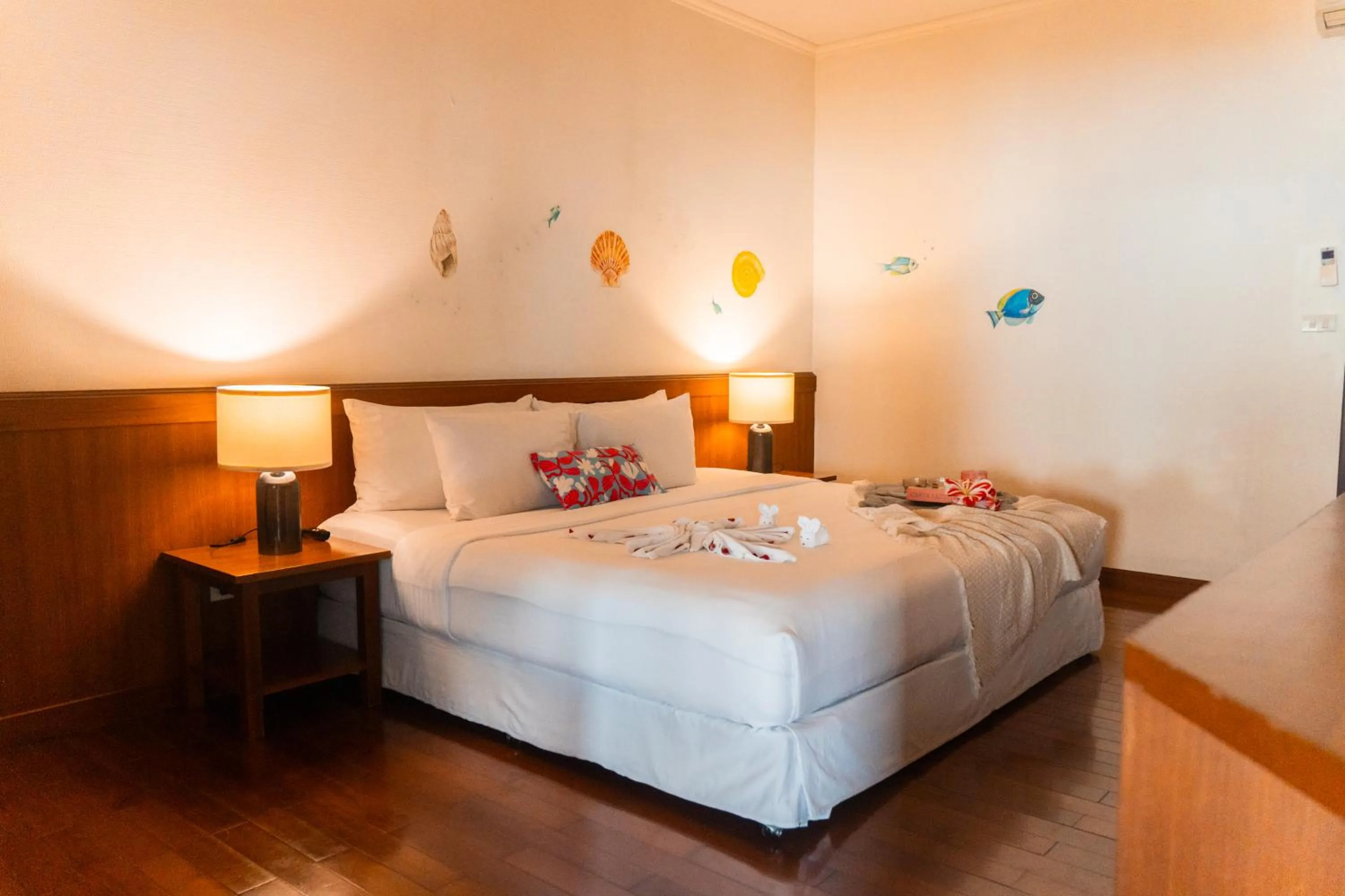 Bed in Birds and Bees Resort