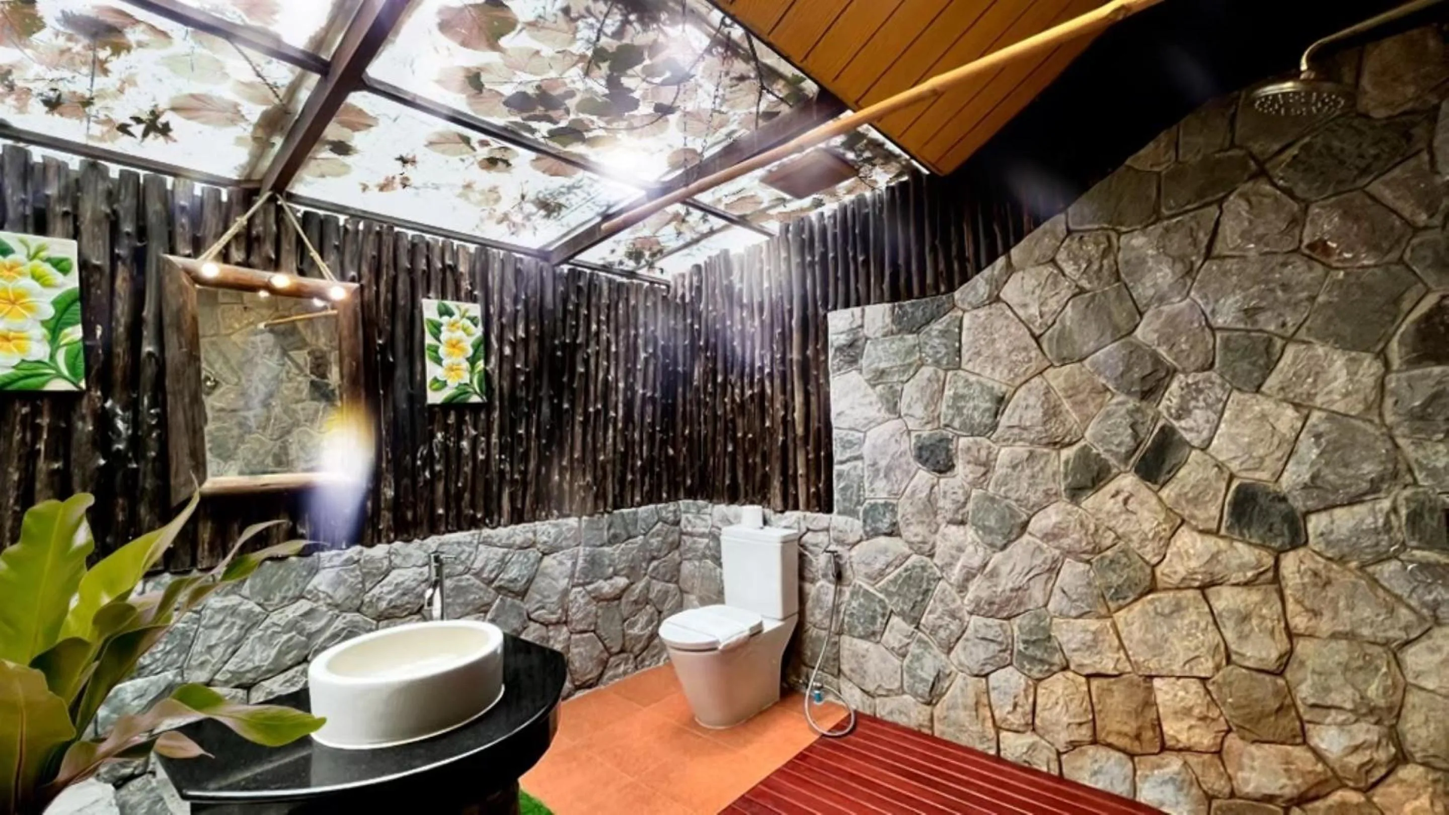 Shower in Birds and Bees Resort