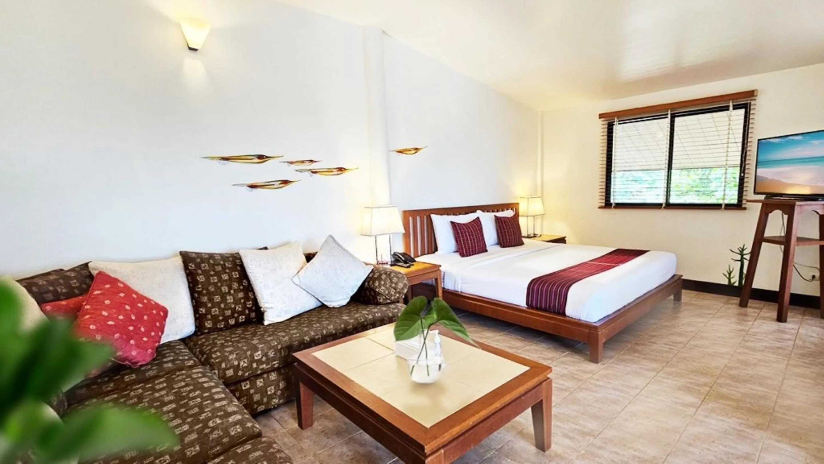 Bed in Birds and Bees Resort