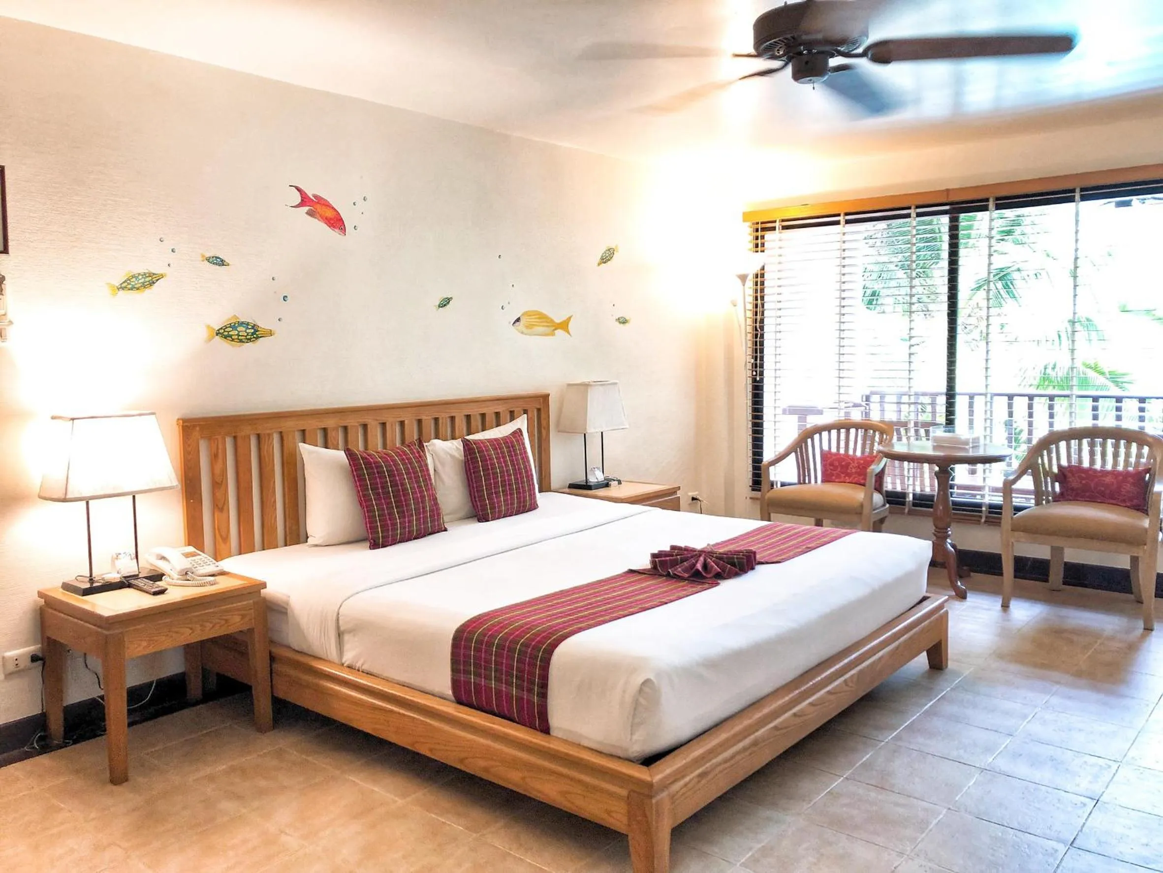 Bed in Birds and Bees Resort