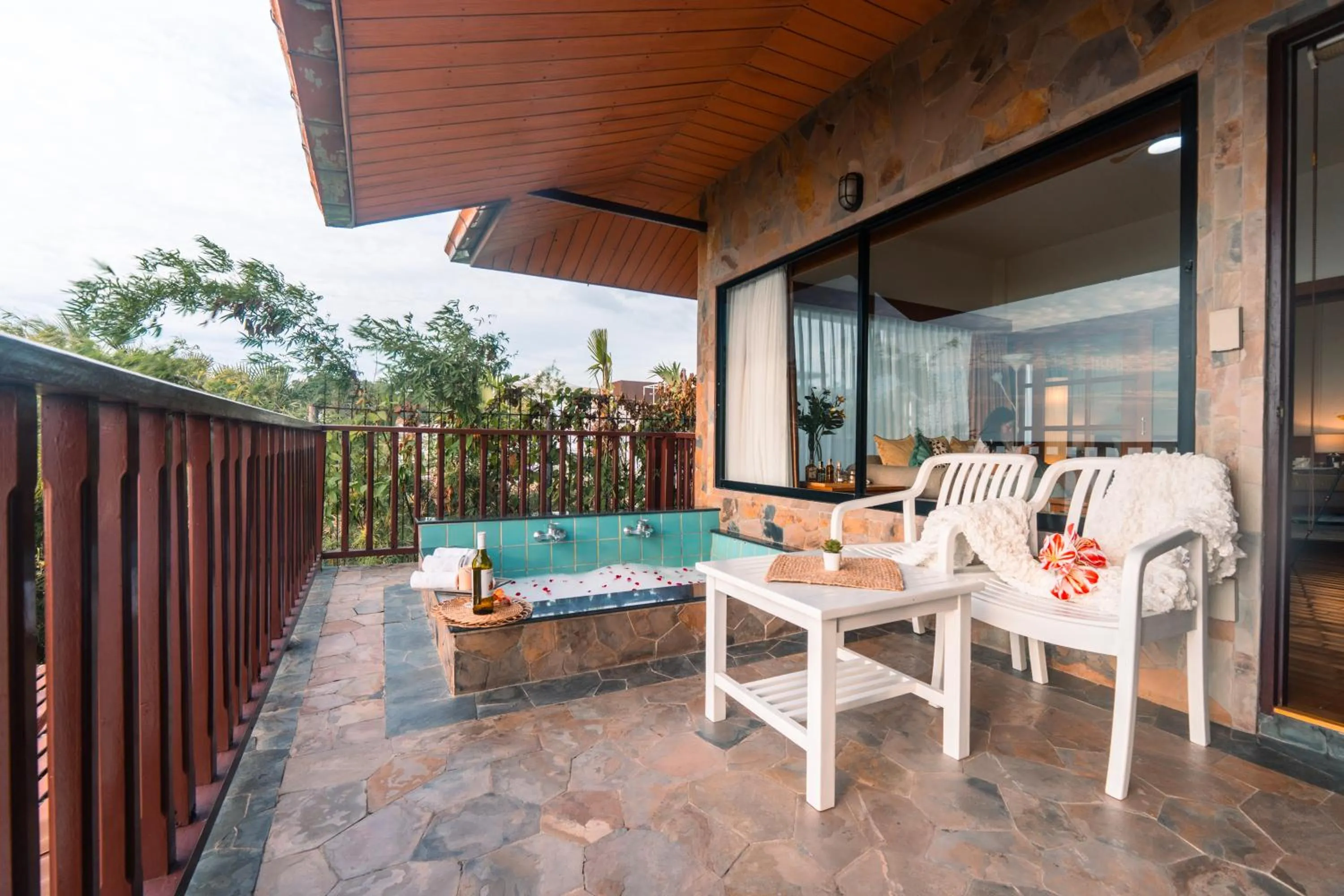 Patio in Birds and Bees Resort