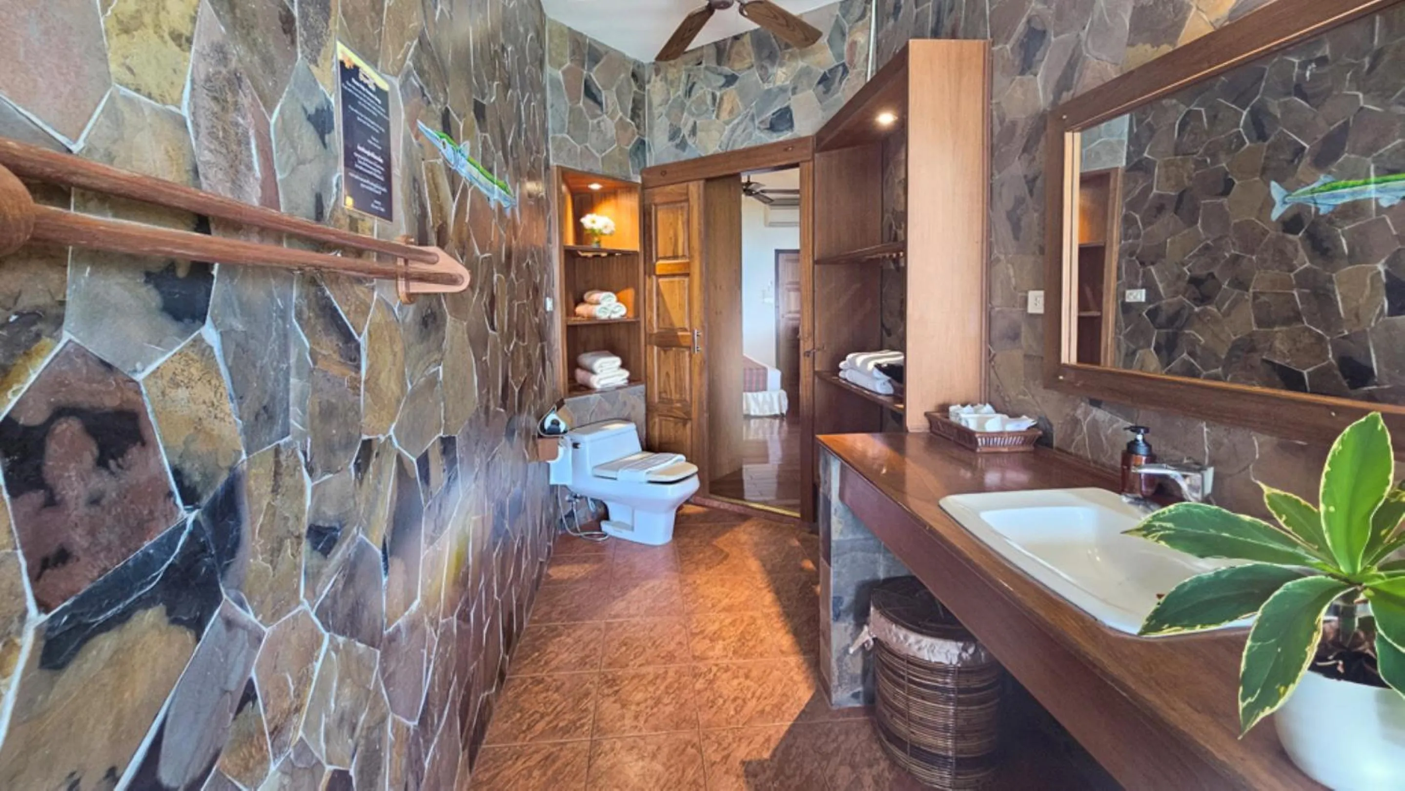 Bathroom in Birds and Bees Resort