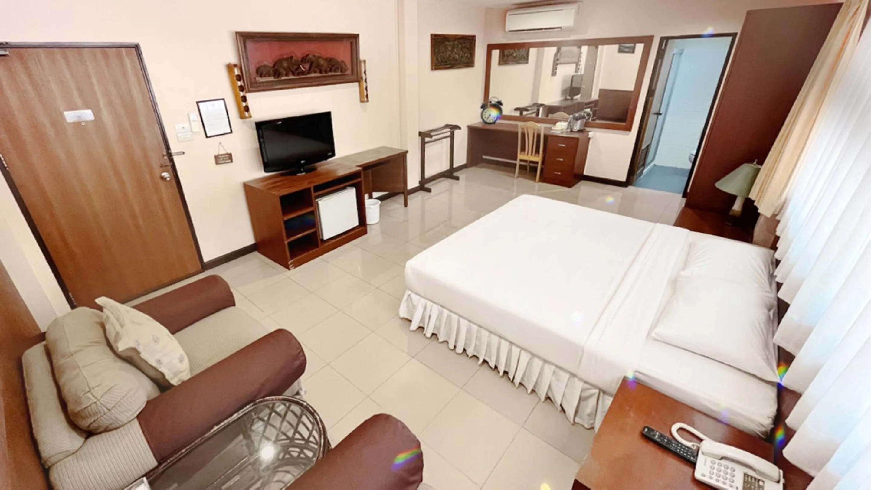 Bed in Birds and Bees Resort