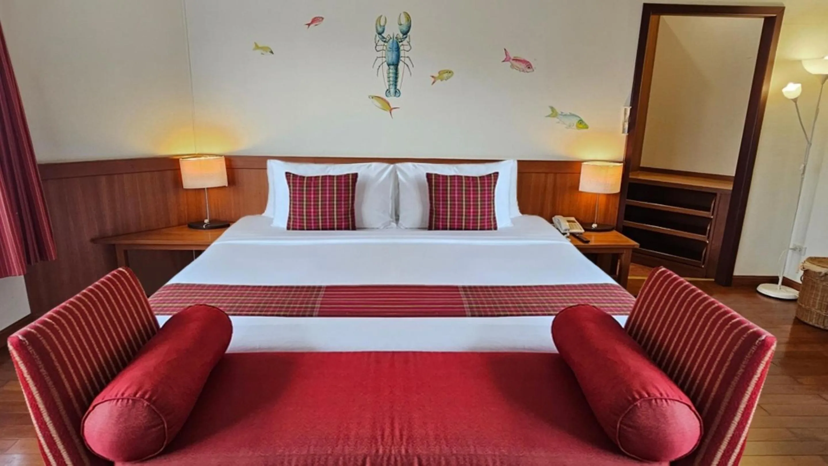 Bed in Birds and Bees Resort