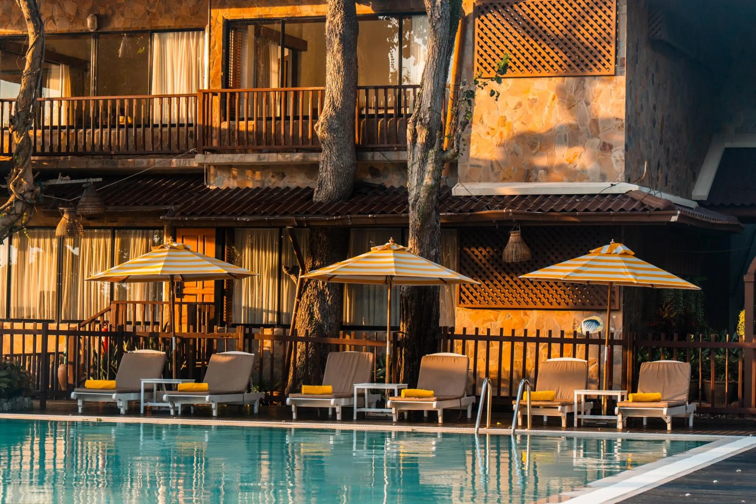 Pool view in Birds and Bees Resort