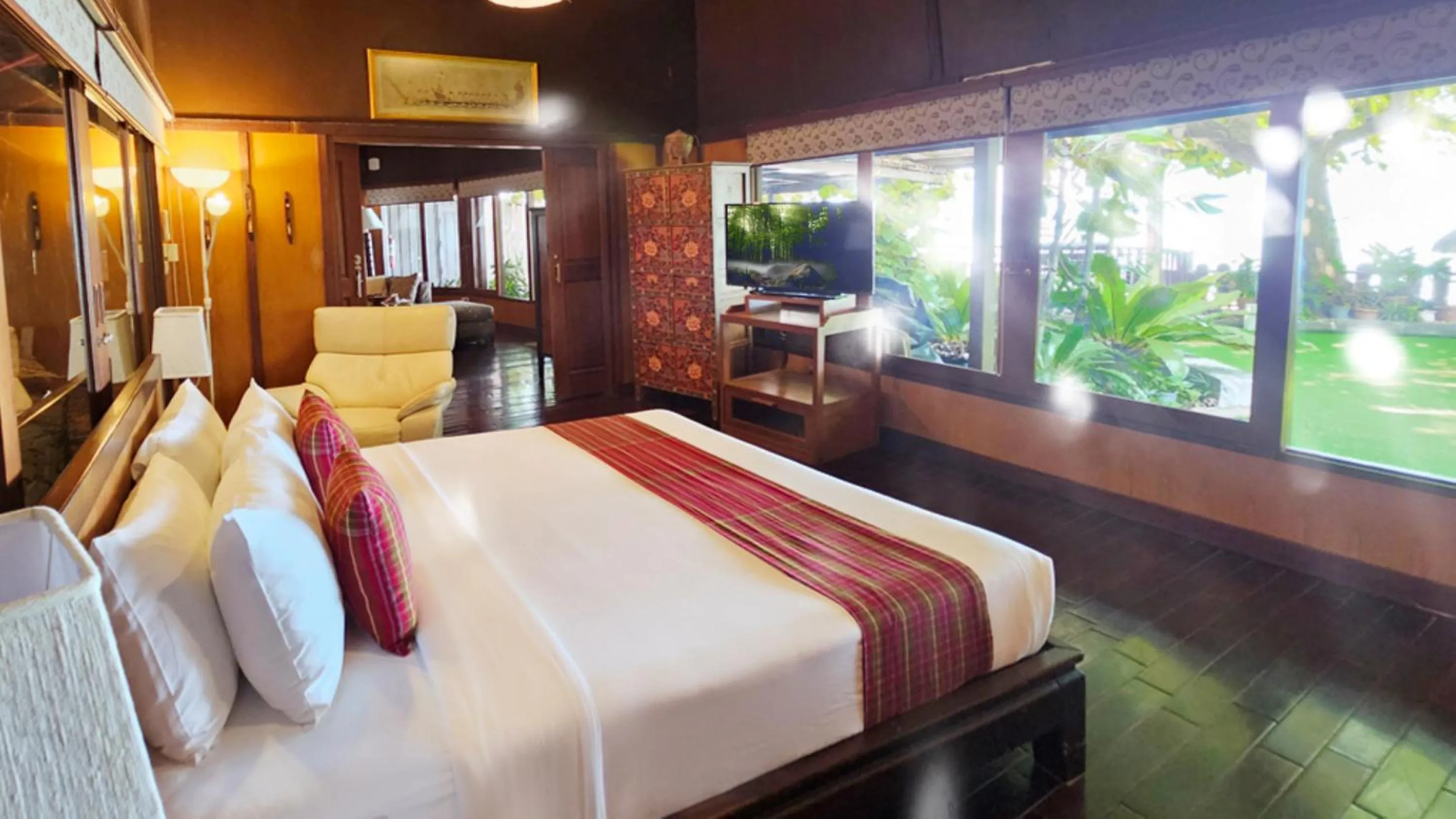 Bed in Birds and Bees Resort