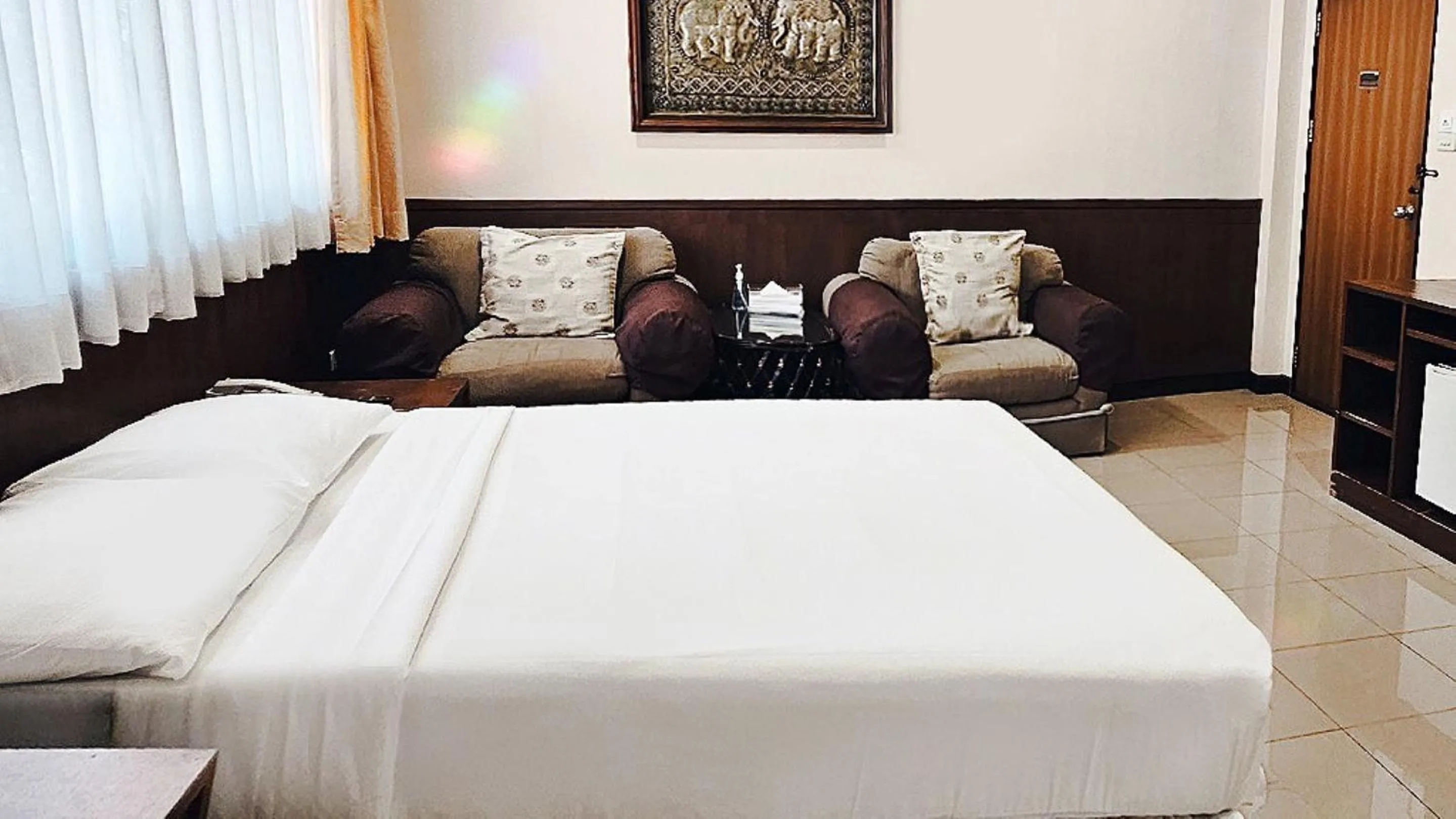 Bed in Birds and Bees Resort