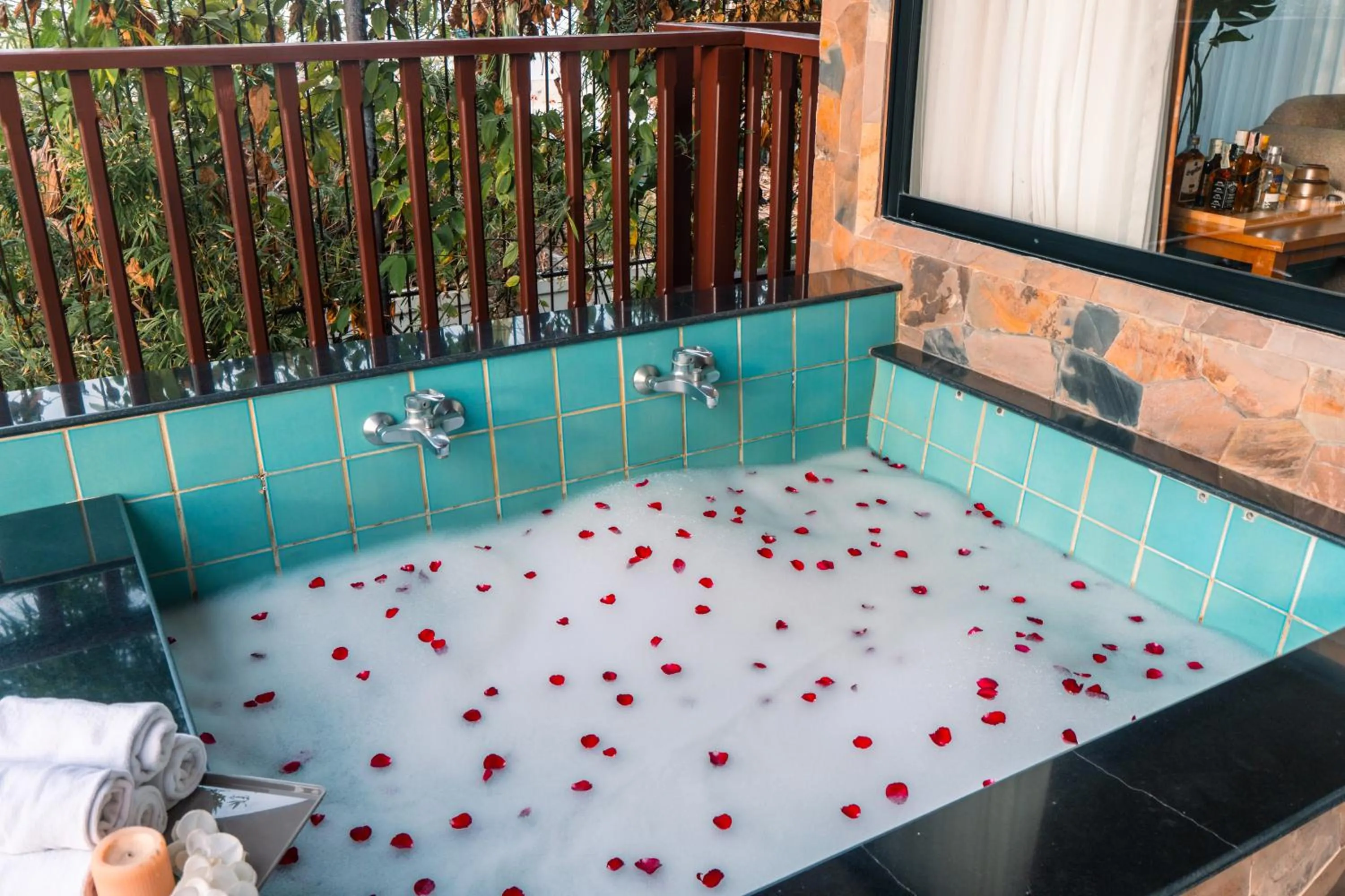 Patio in Birds and Bees Resort