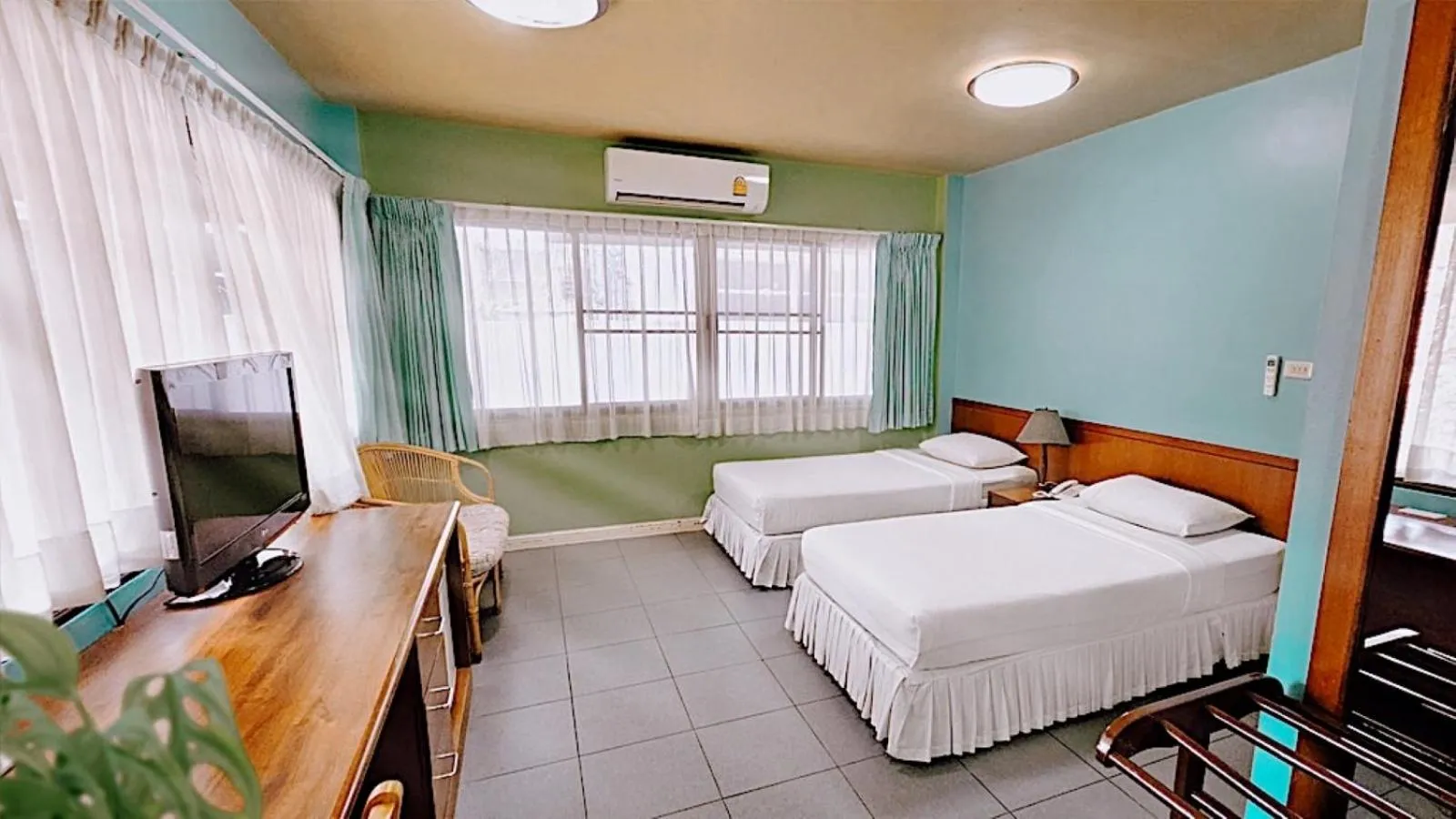 Bed in Birds and Bees Resort