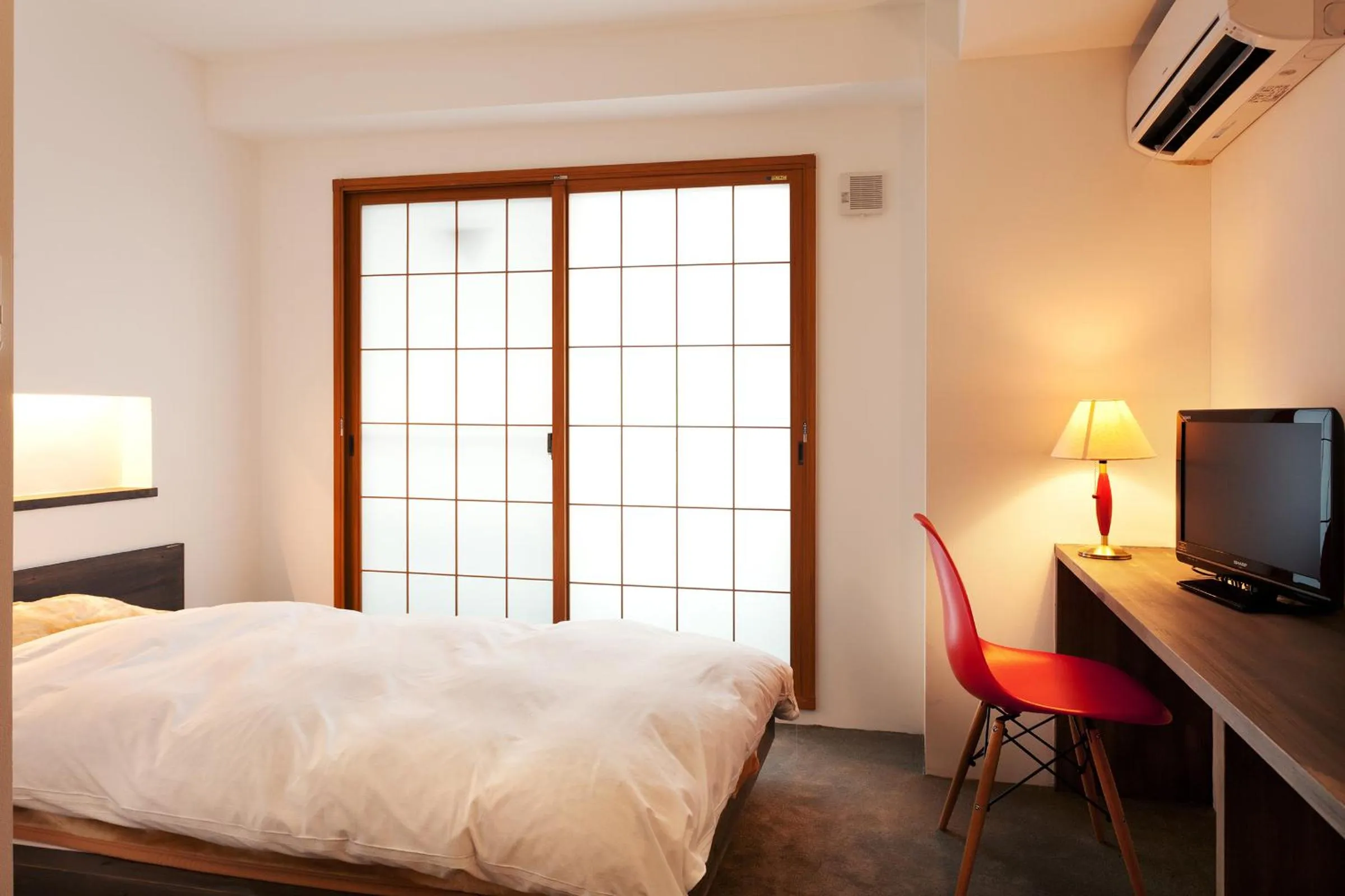 TV and multimedia, Bed in Yukkura Inn self-service INN "Aizu-Wakamatsu"