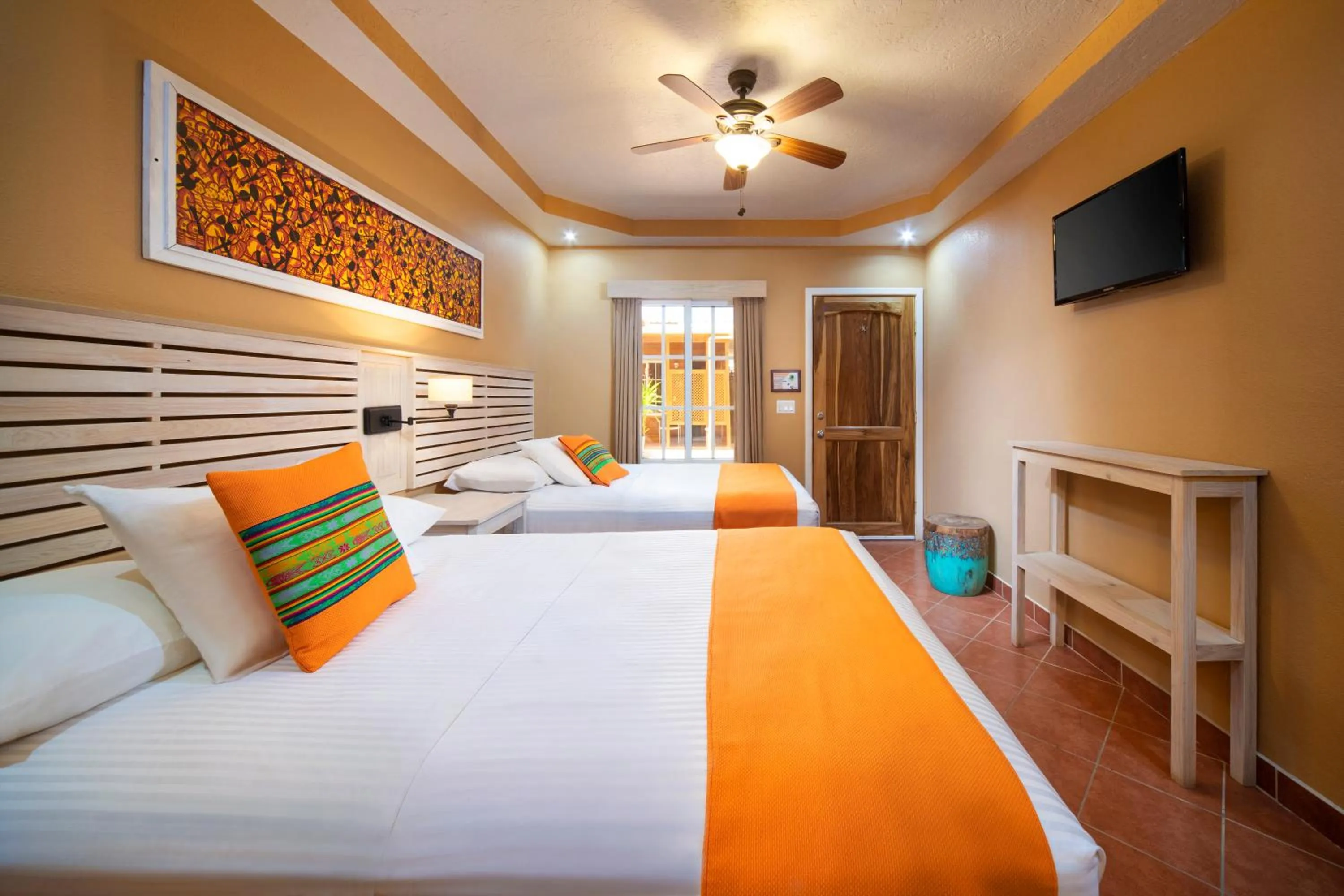 Bed in Mr. Tucan Hotel