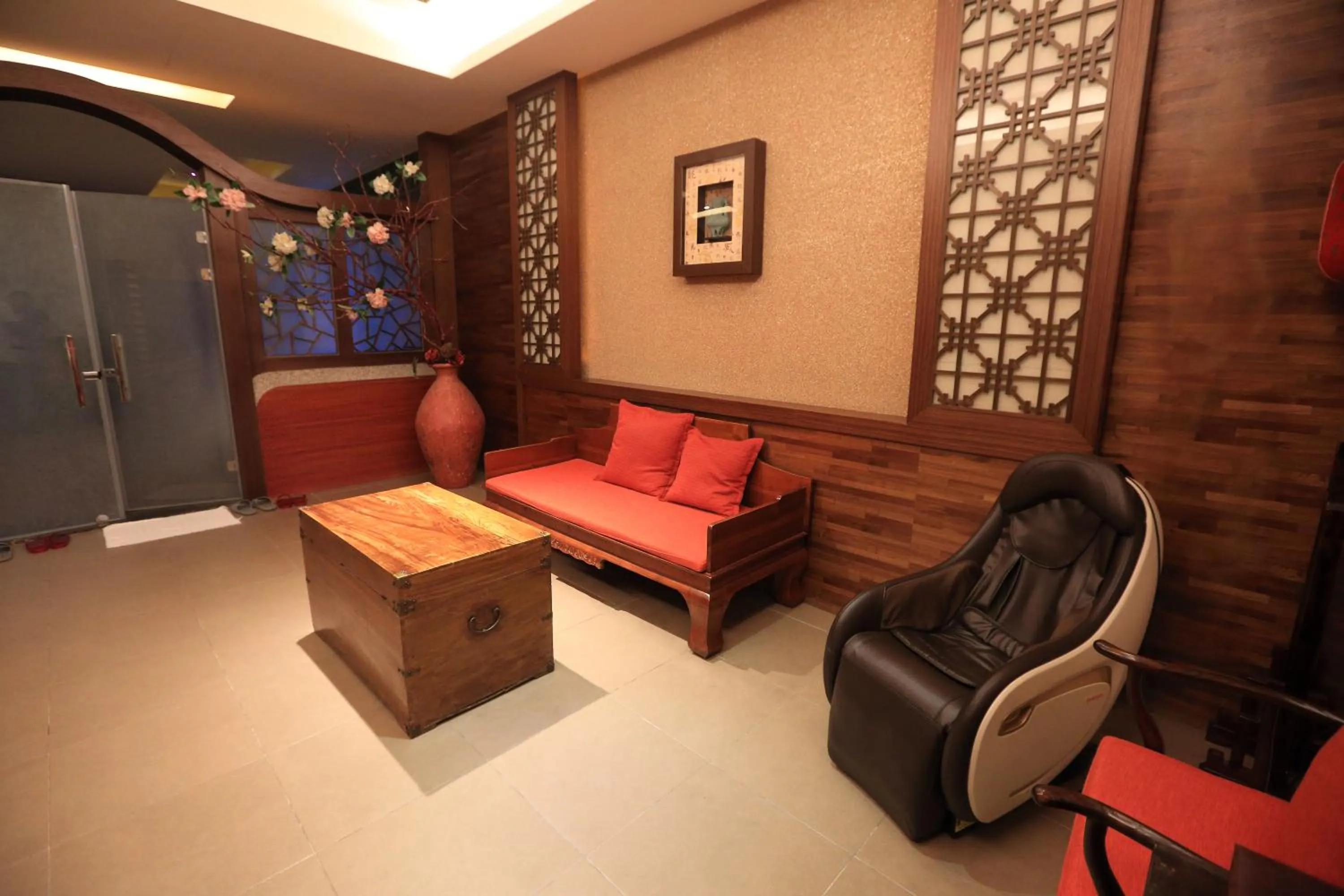 Living room in Moon Area Motel