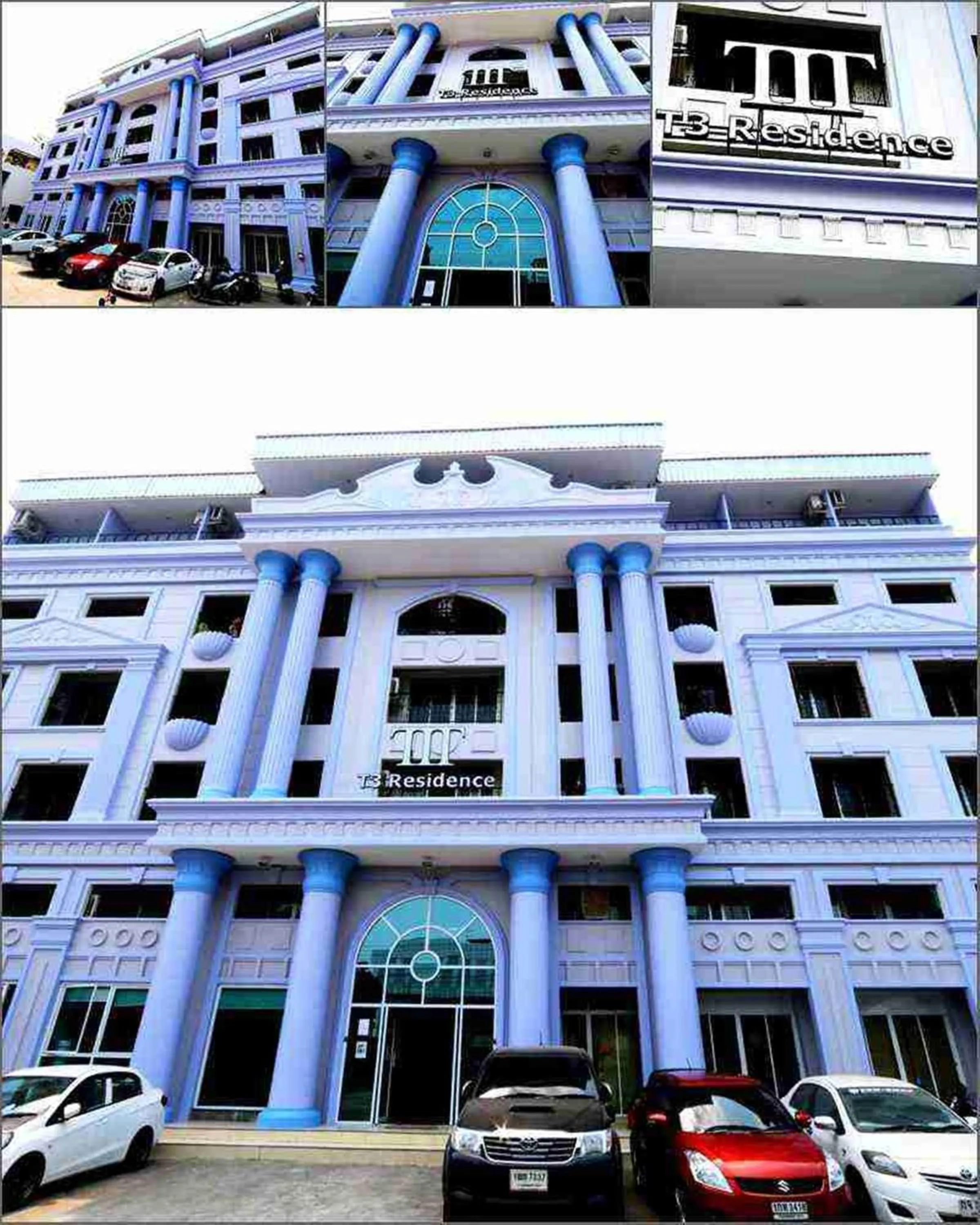 Facade/entrance in T3 Residence