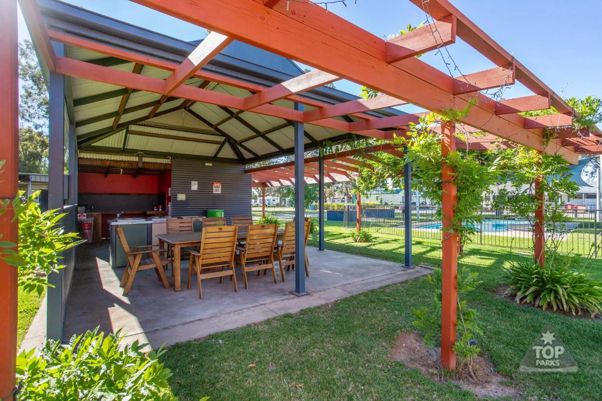 BBQ facilities in Boomerang Way Tourist Park