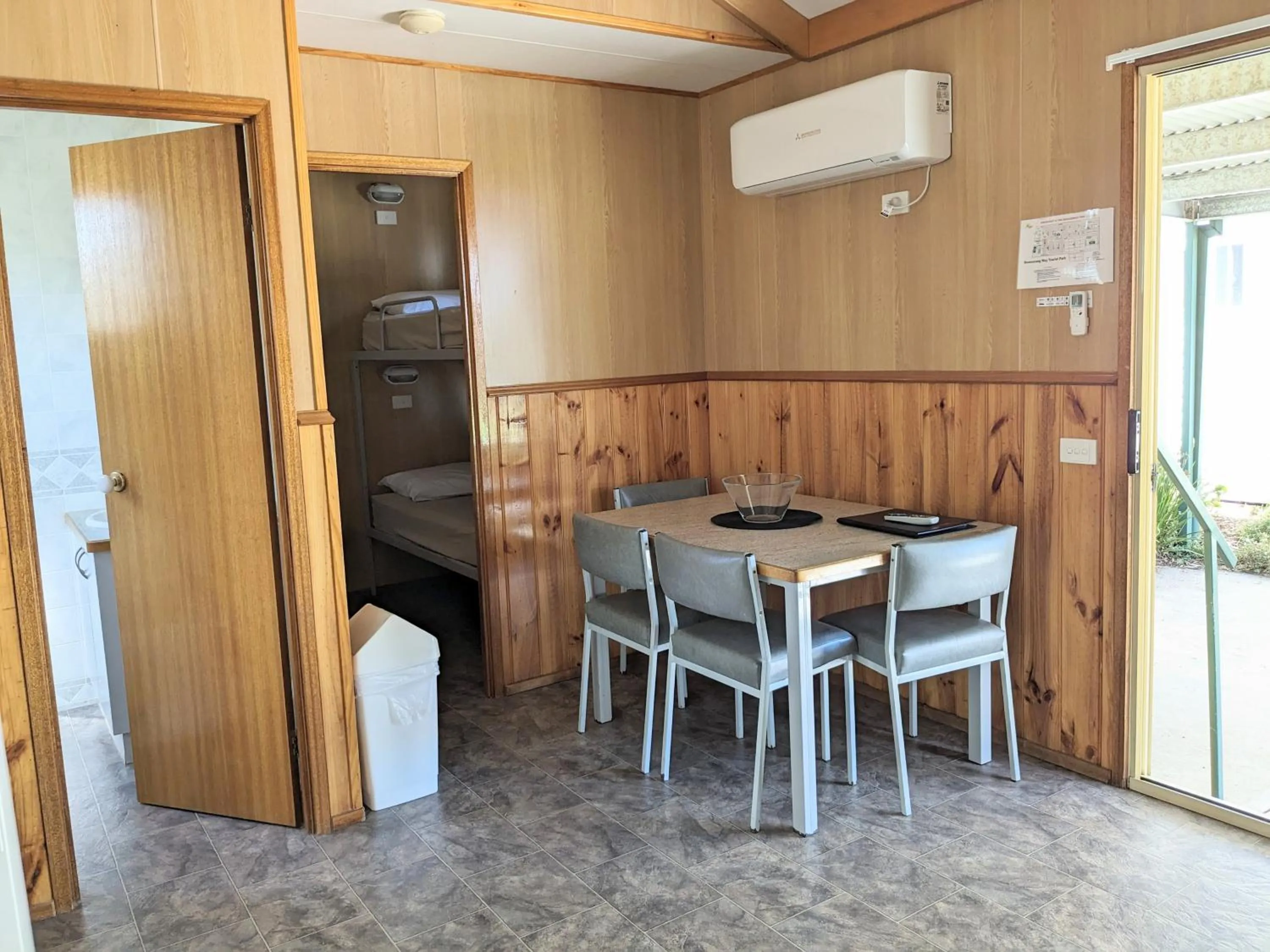 Dining area in Boomerang Way Tourist Park