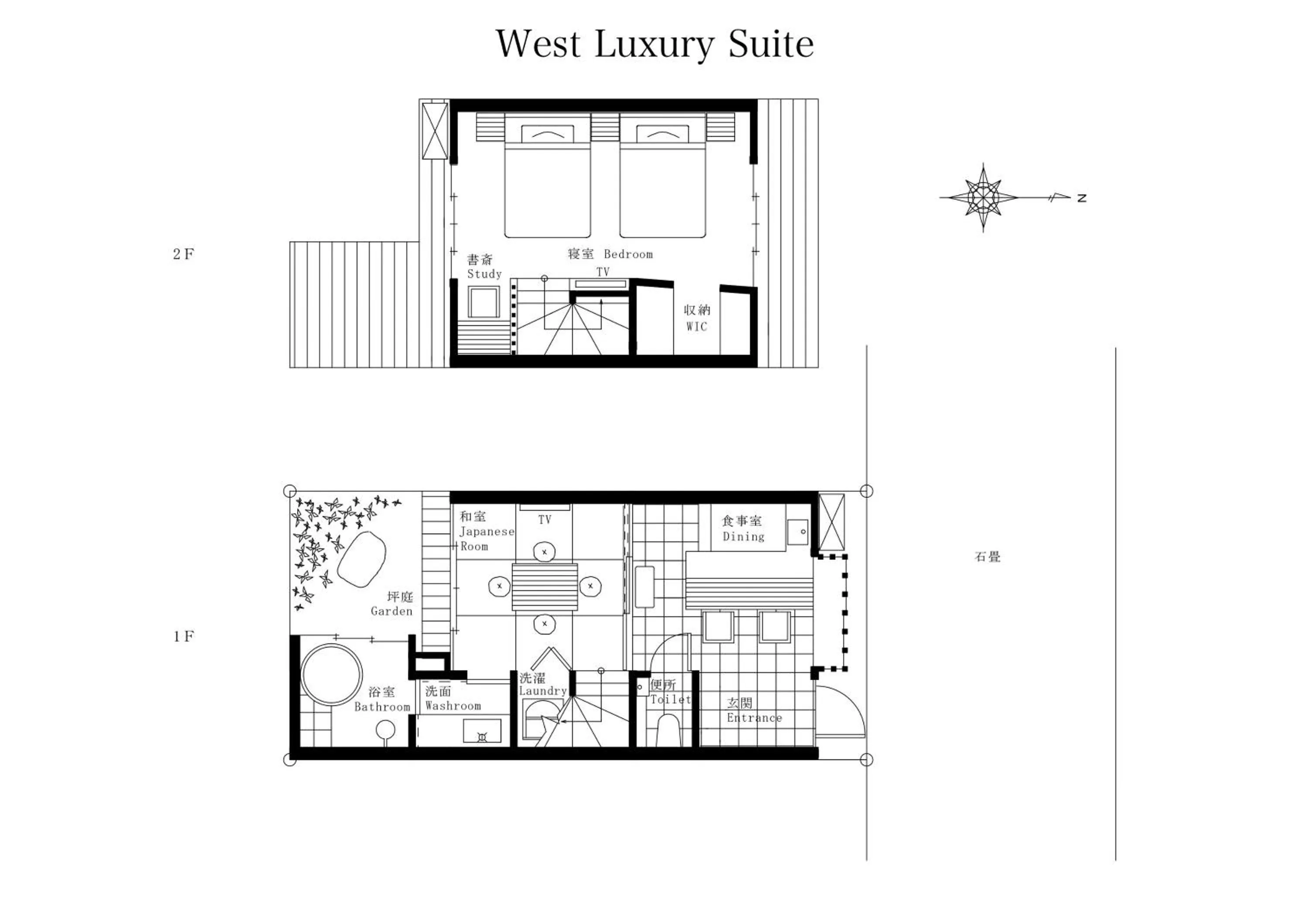 Floor plan in Kyonoyado Gekkoan