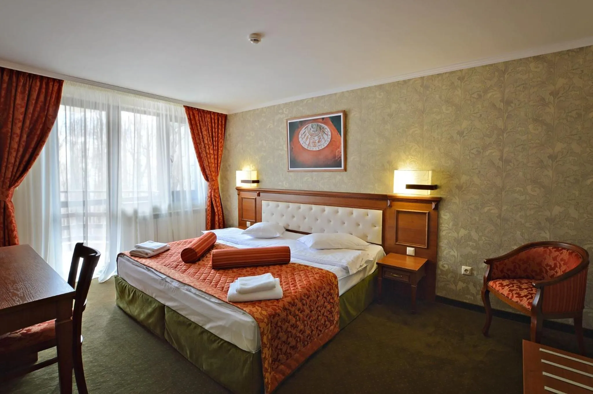 Bed in Hotel Edelweiss