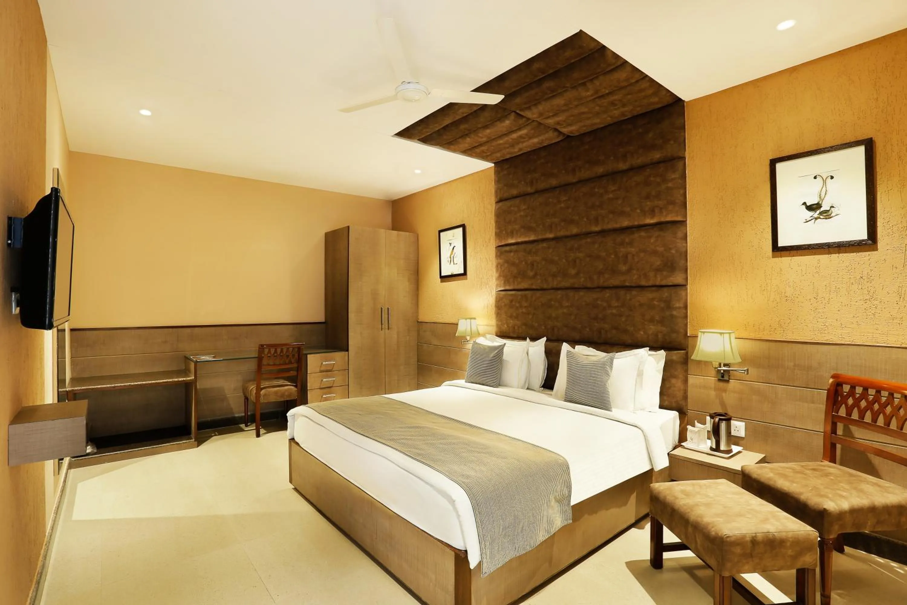 Bedroom, Bed in The Manor Bareilly by Leisure Hotels