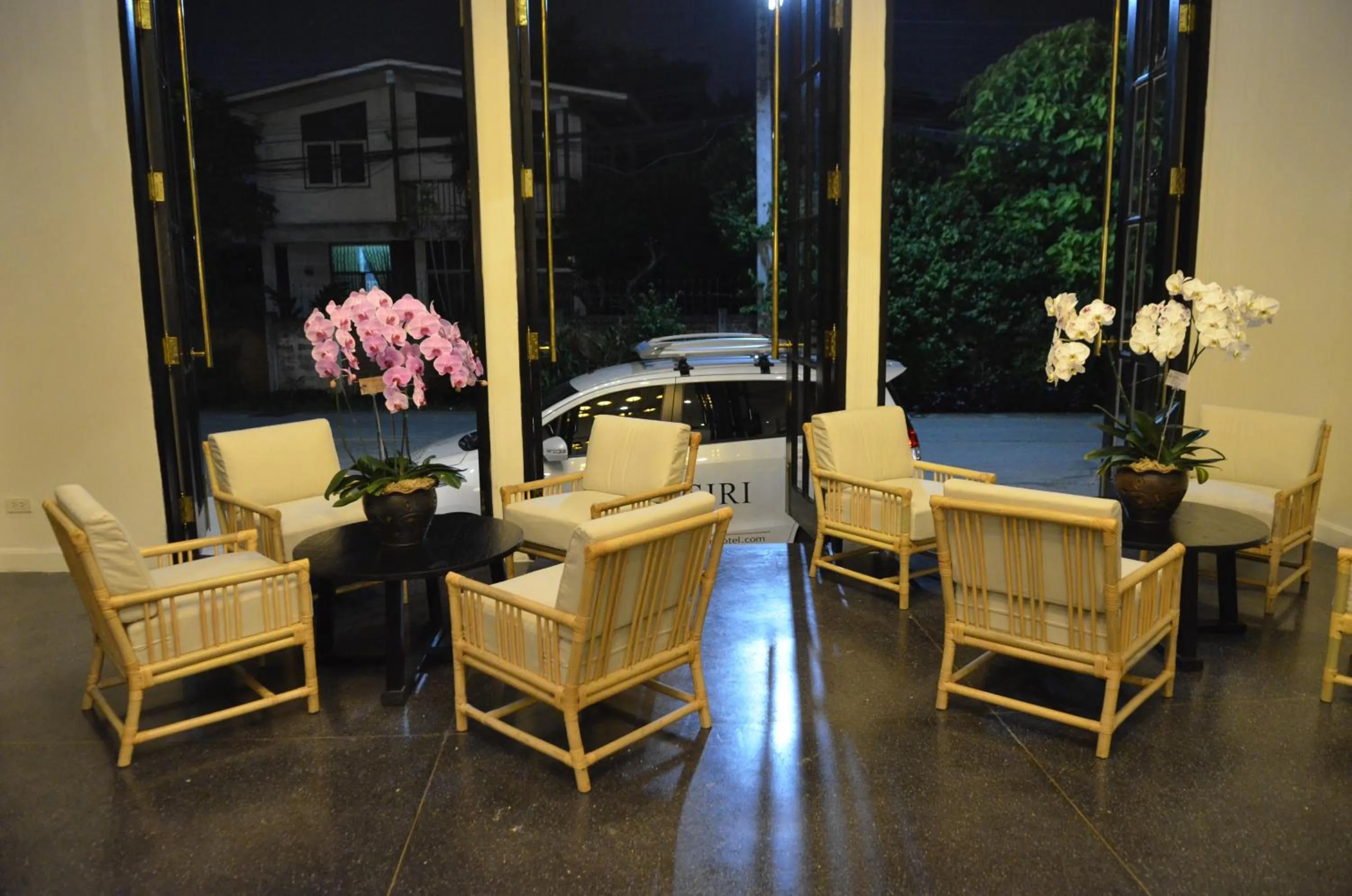 Seating area in Buri Siri Boutique Hotel