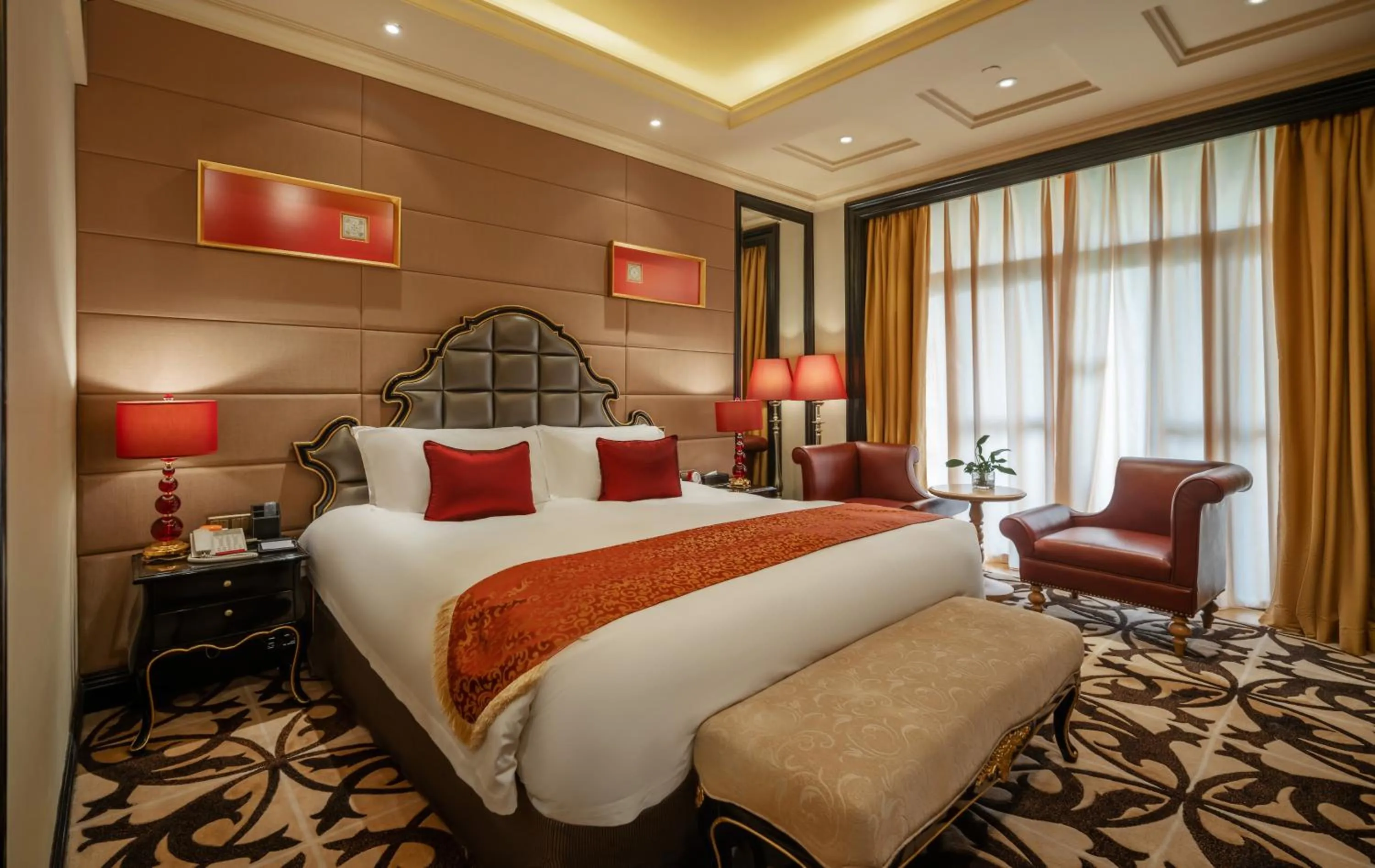 Bed in Jinjiang International Hotel Ganzhou