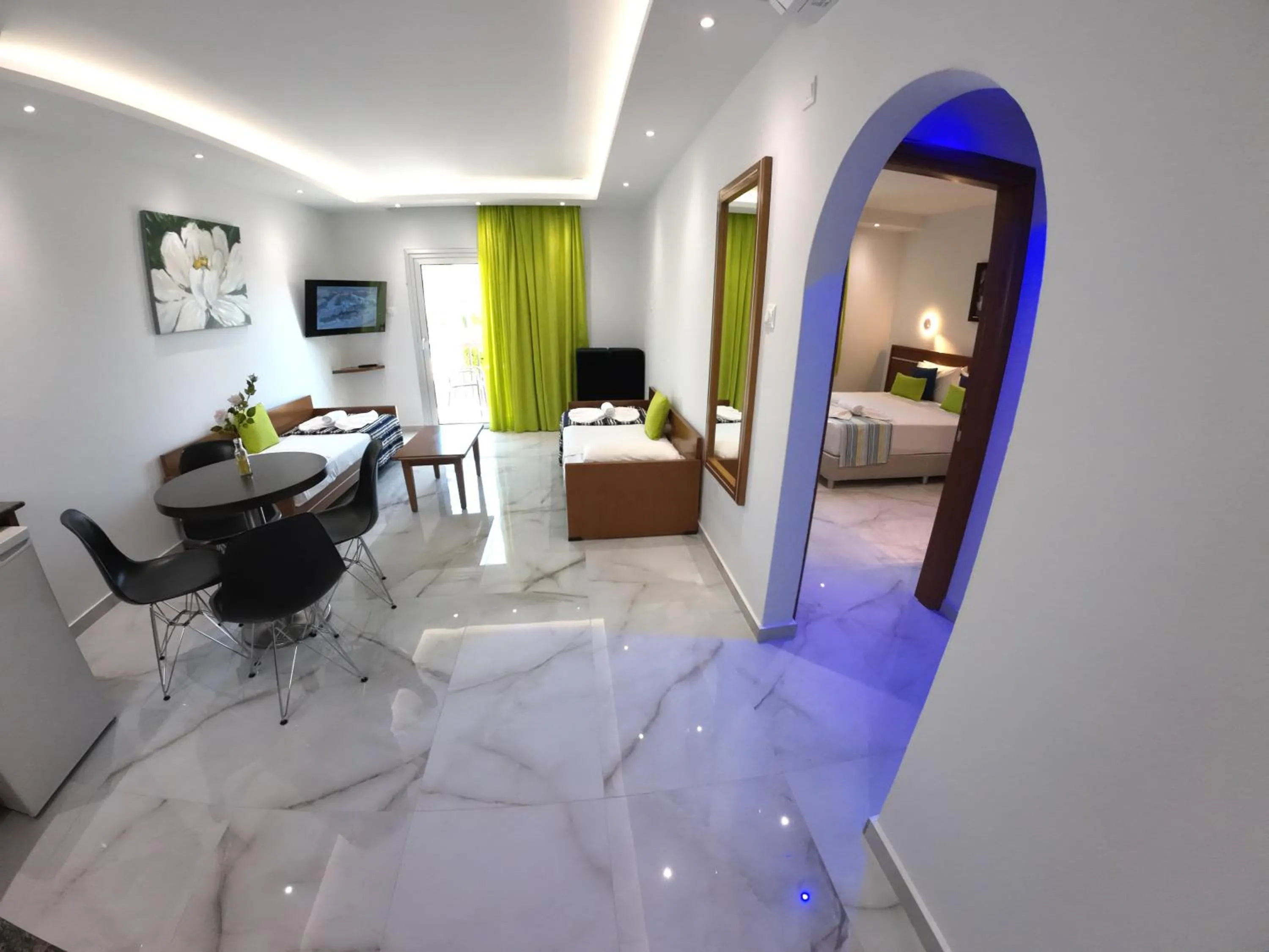 TV and multimedia, Bed in Loutsiana Deluxe Apts