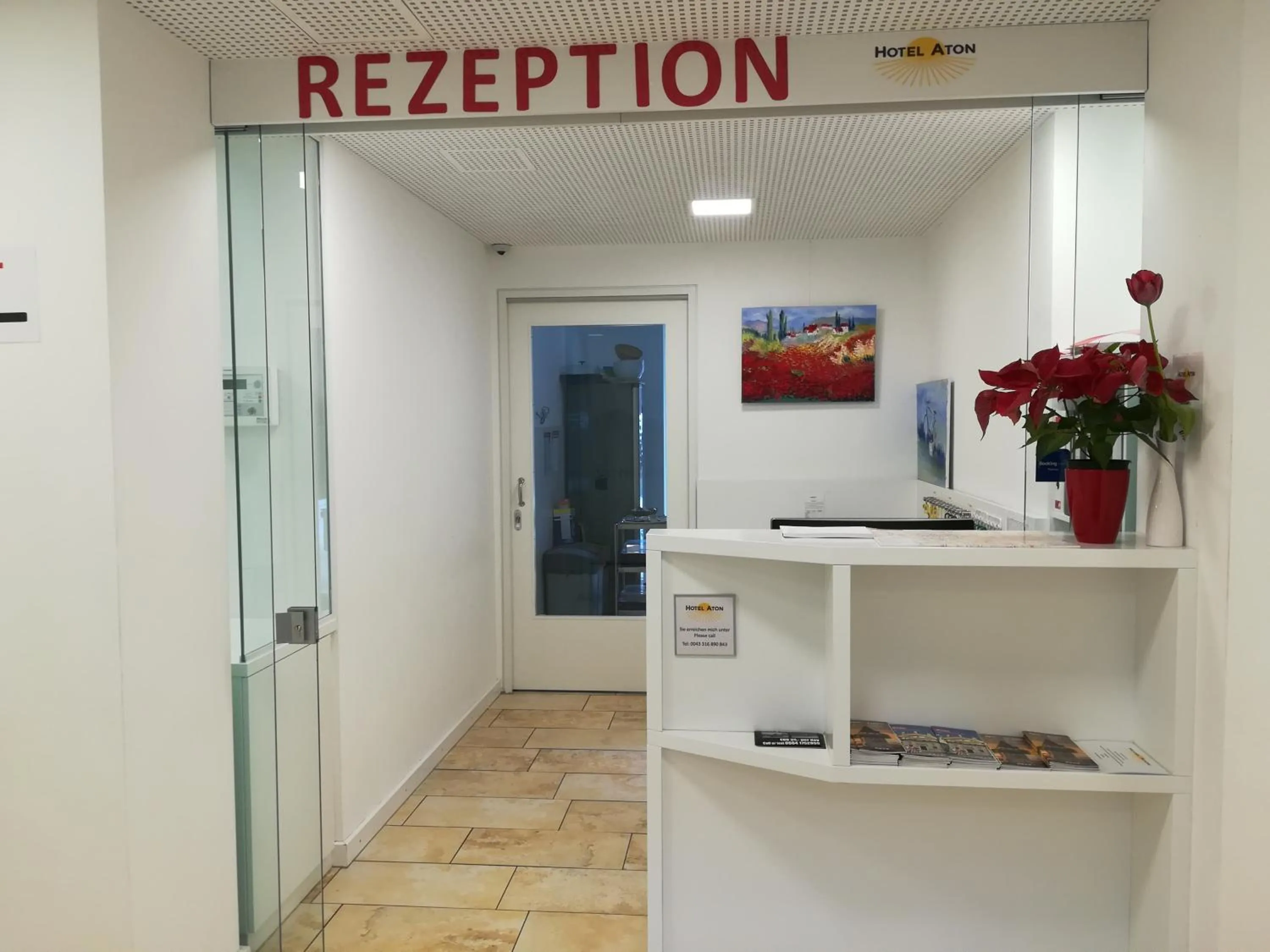 Lobby or reception in Hotel Aton