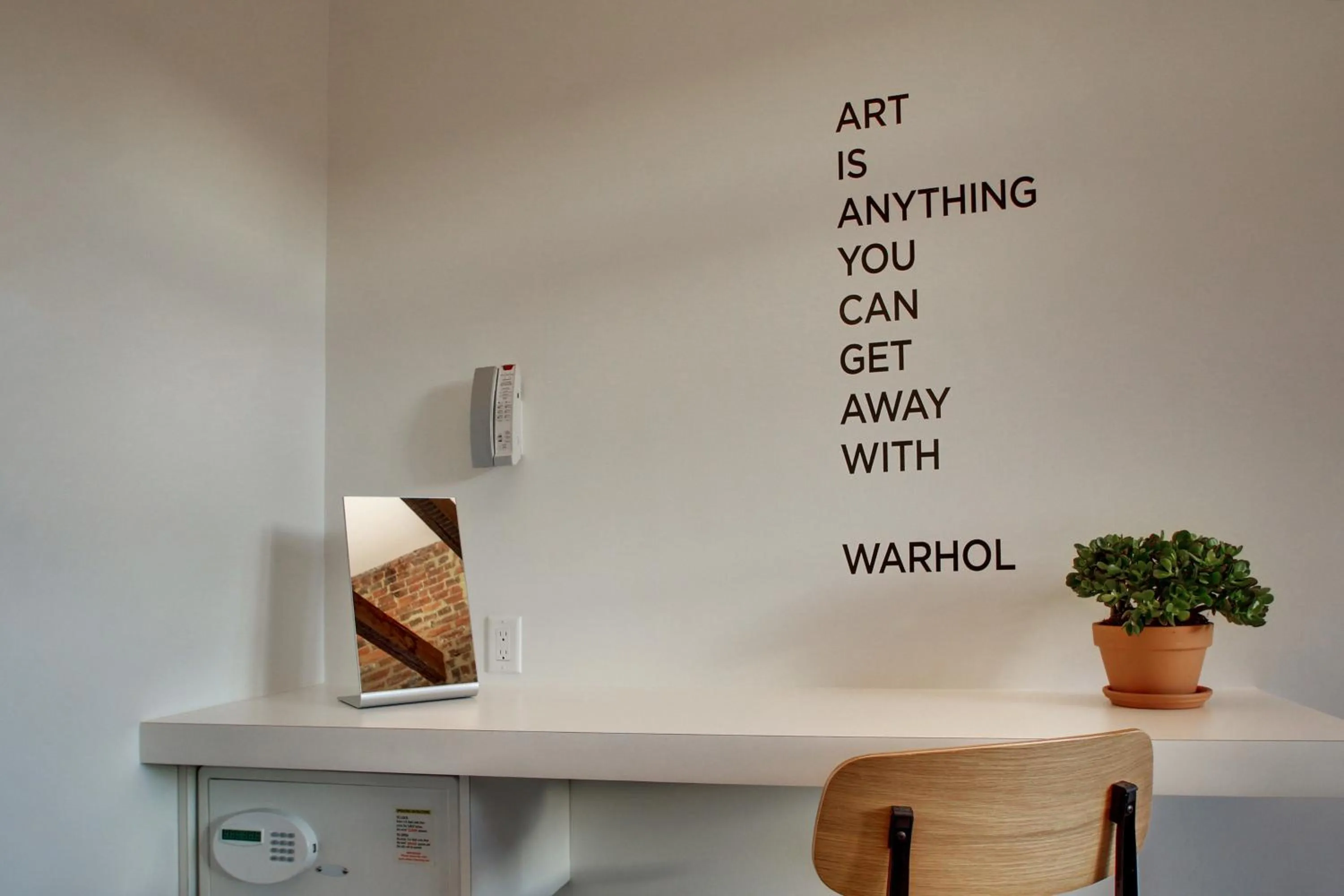 Decorative detail in Hotel Hive