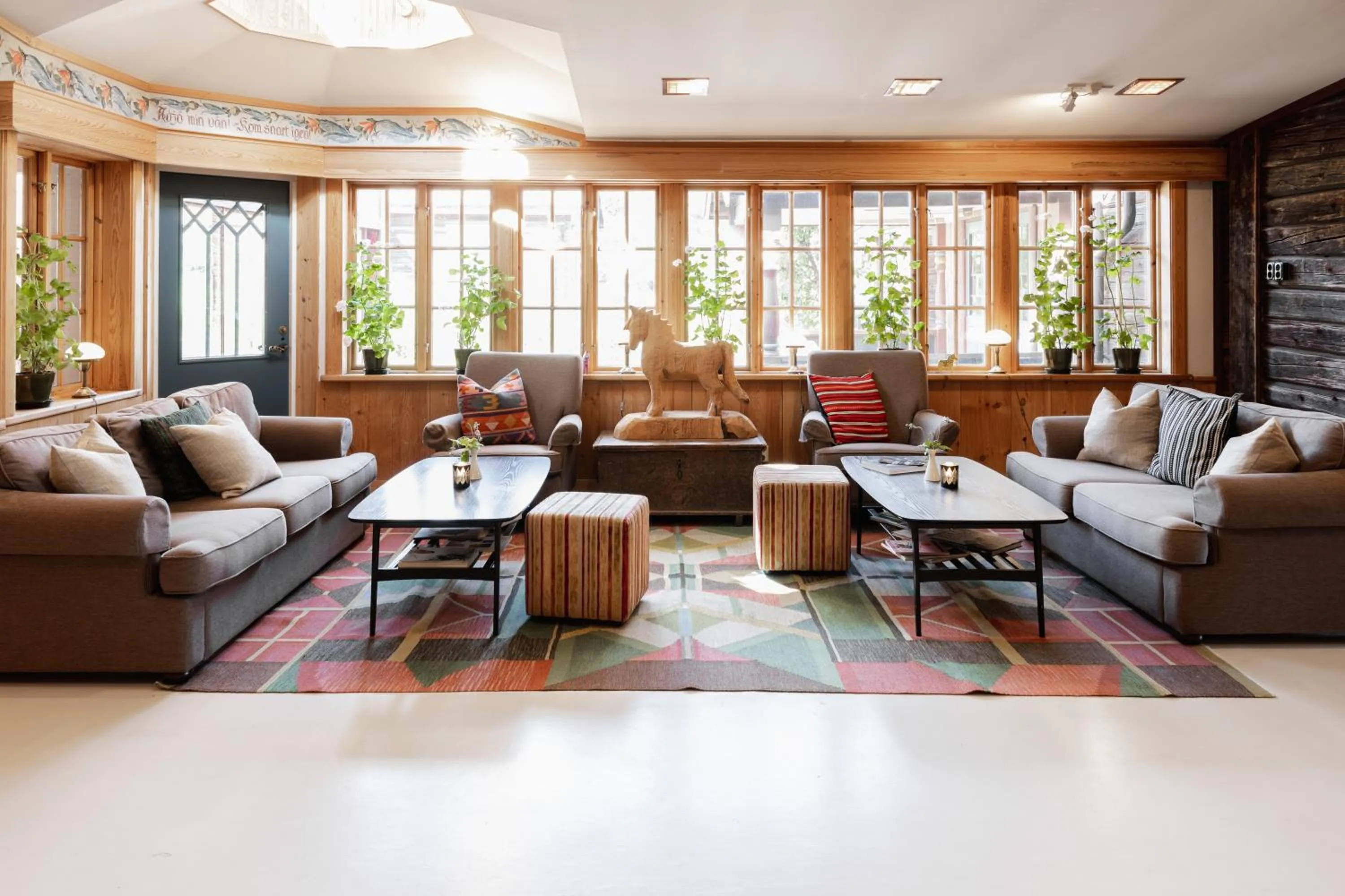 Lobby or reception in Hotell Klockargården