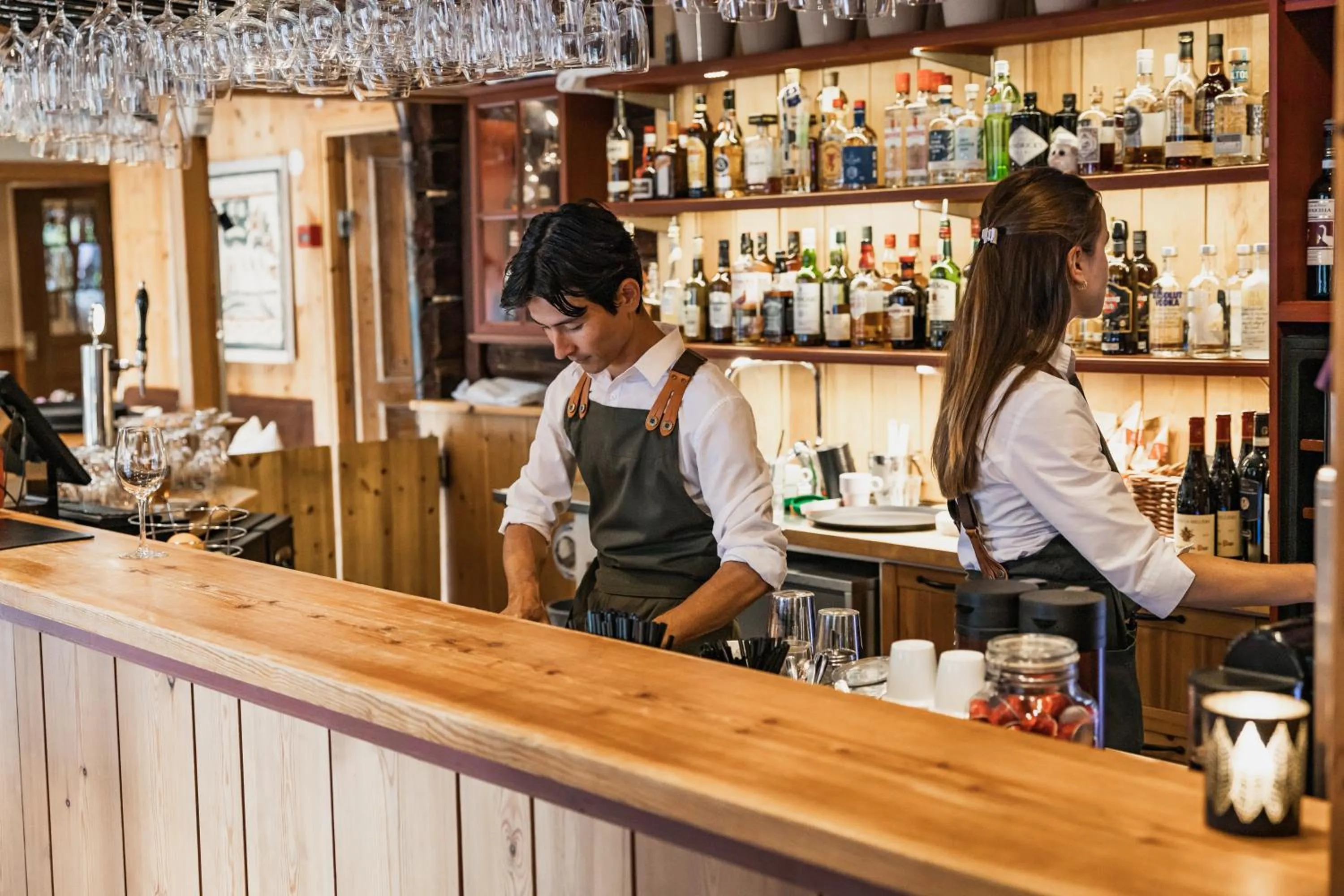 Lounge or bar in Hotell Klockargården