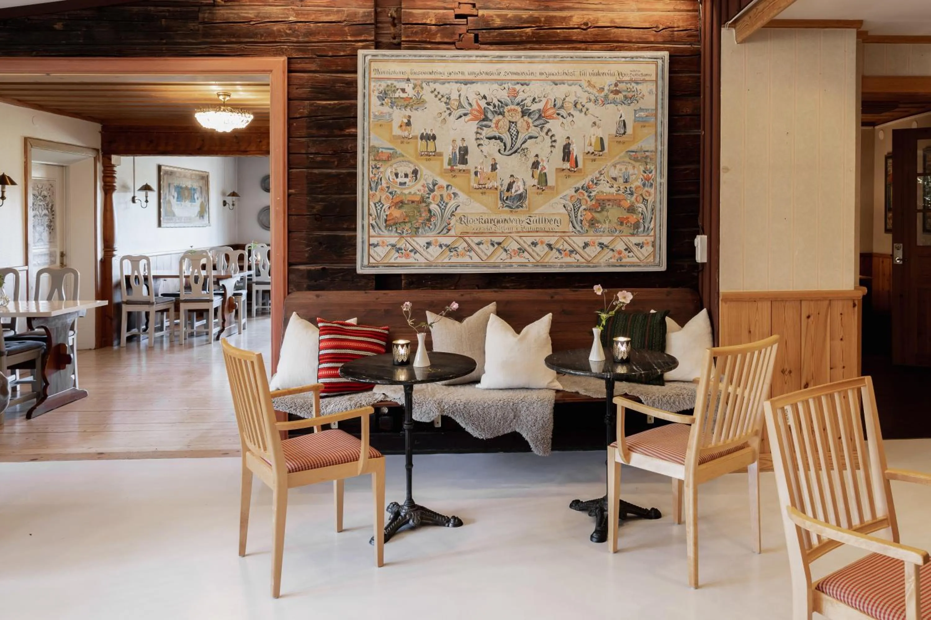 Lobby or reception in Hotell Klockargården