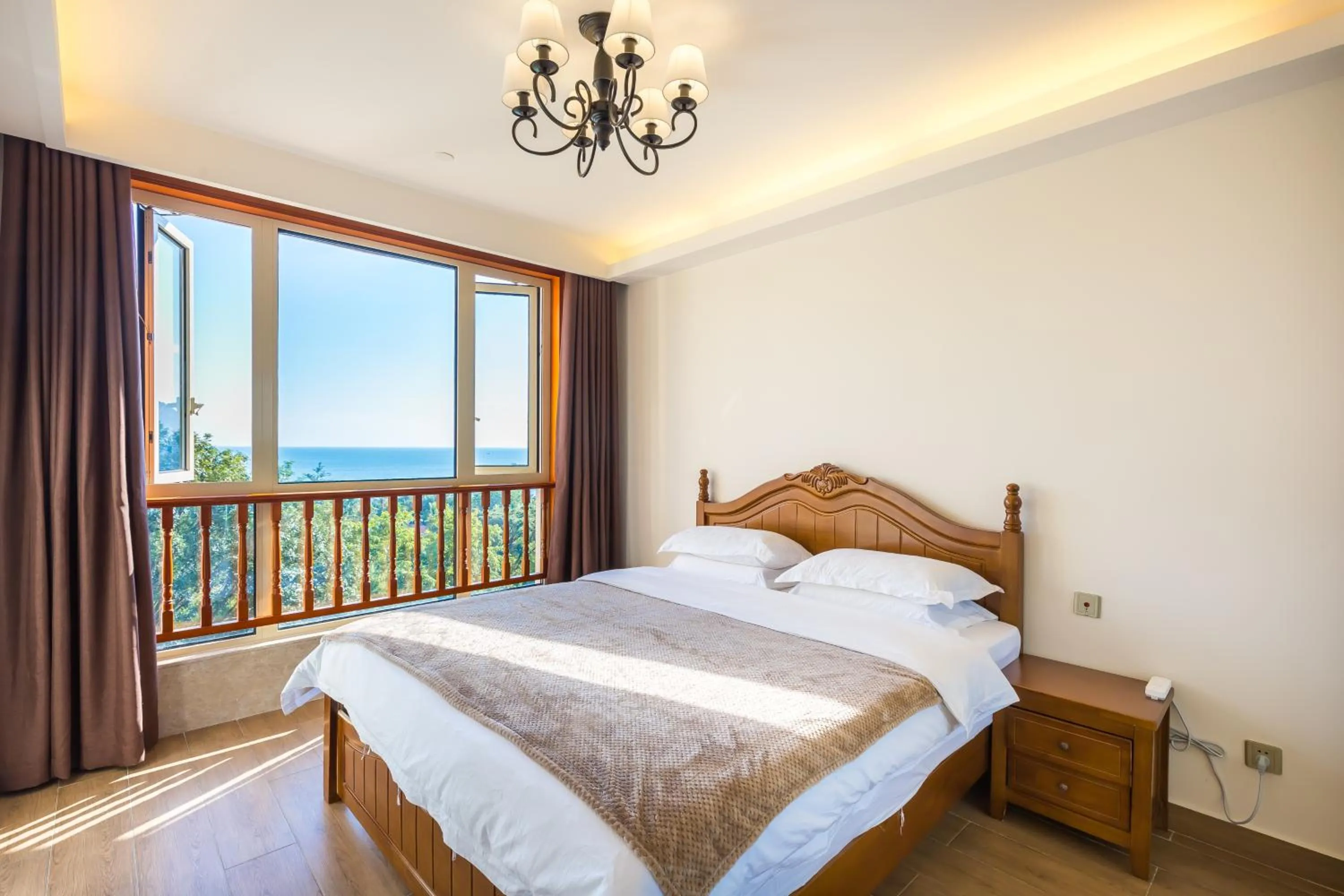 Bedroom, Bed in Sanya Yikehai View Apartments