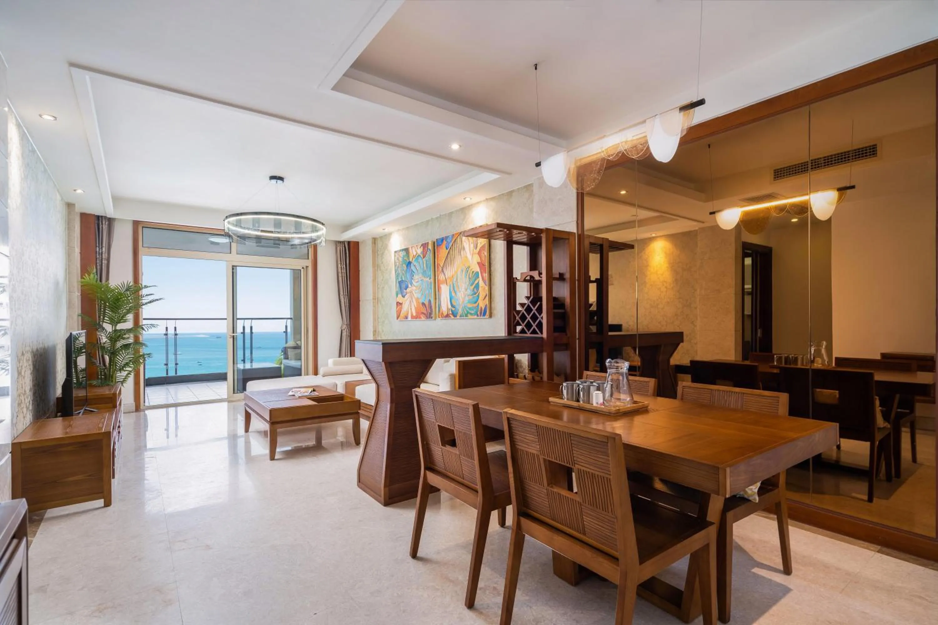 Living room in Sanya Yikehai View Apartments