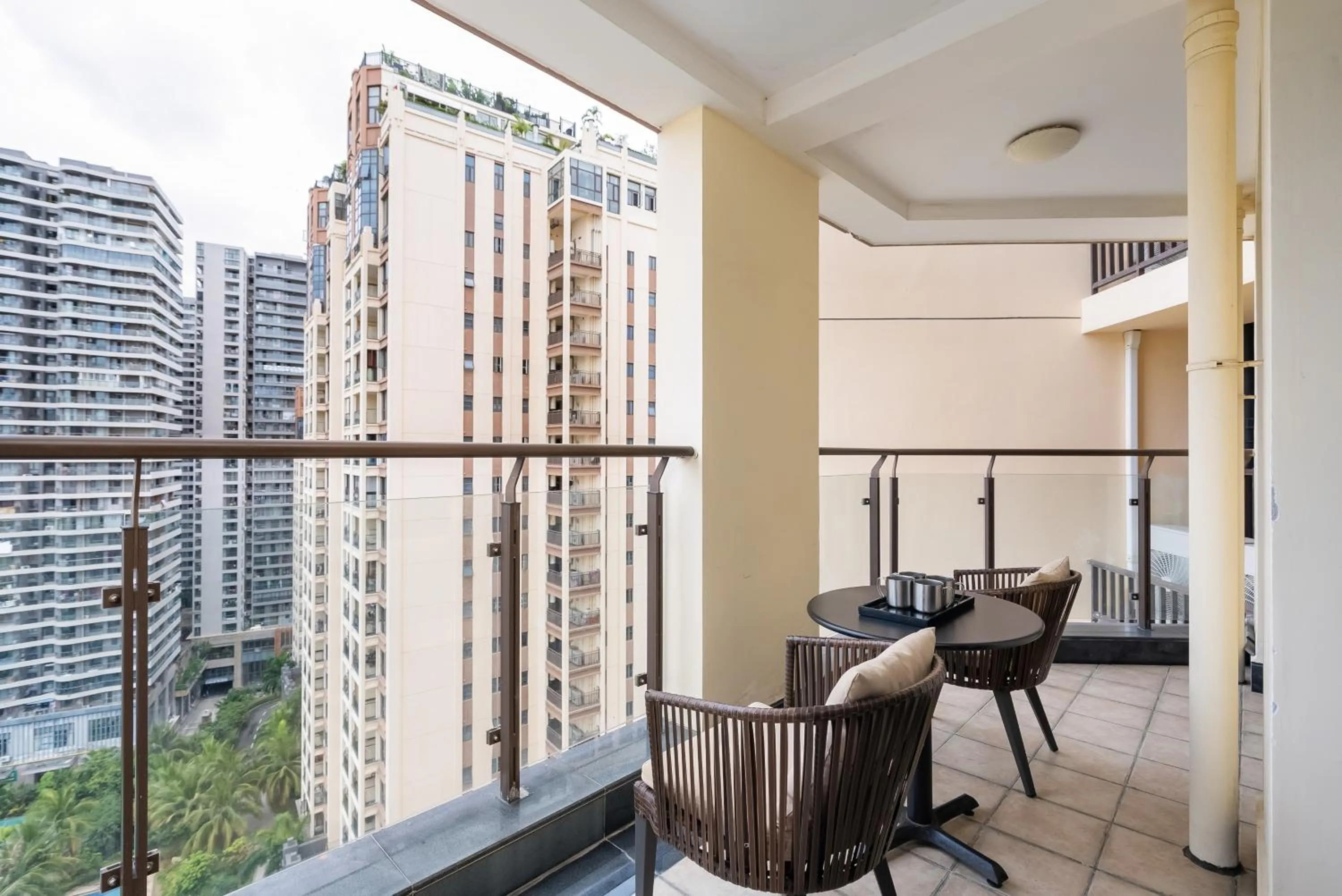 Balcony/Terrace in Sanya Yikehai View Apartments
