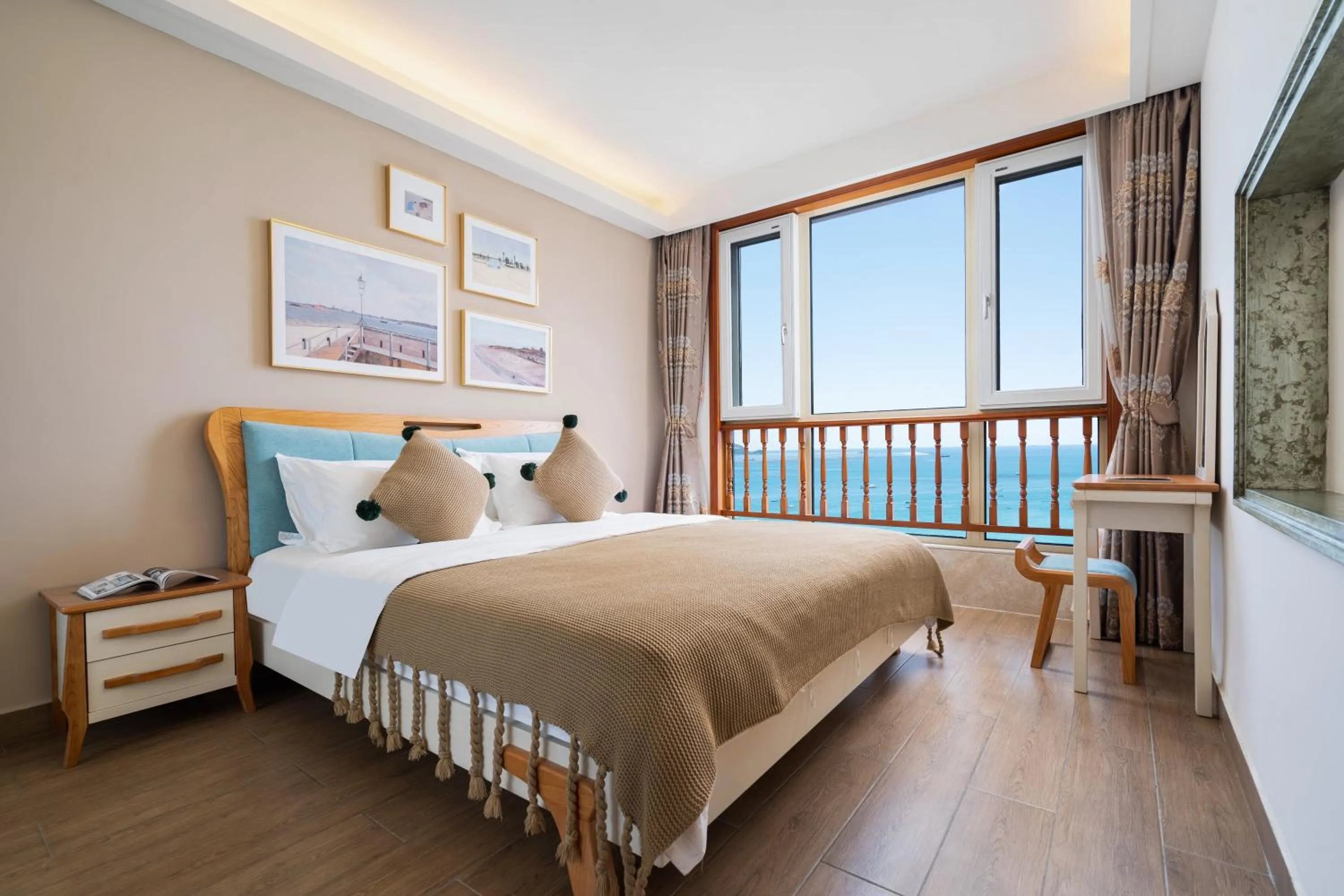 Bedroom, Bed in Sanya Yikehai View Apartments