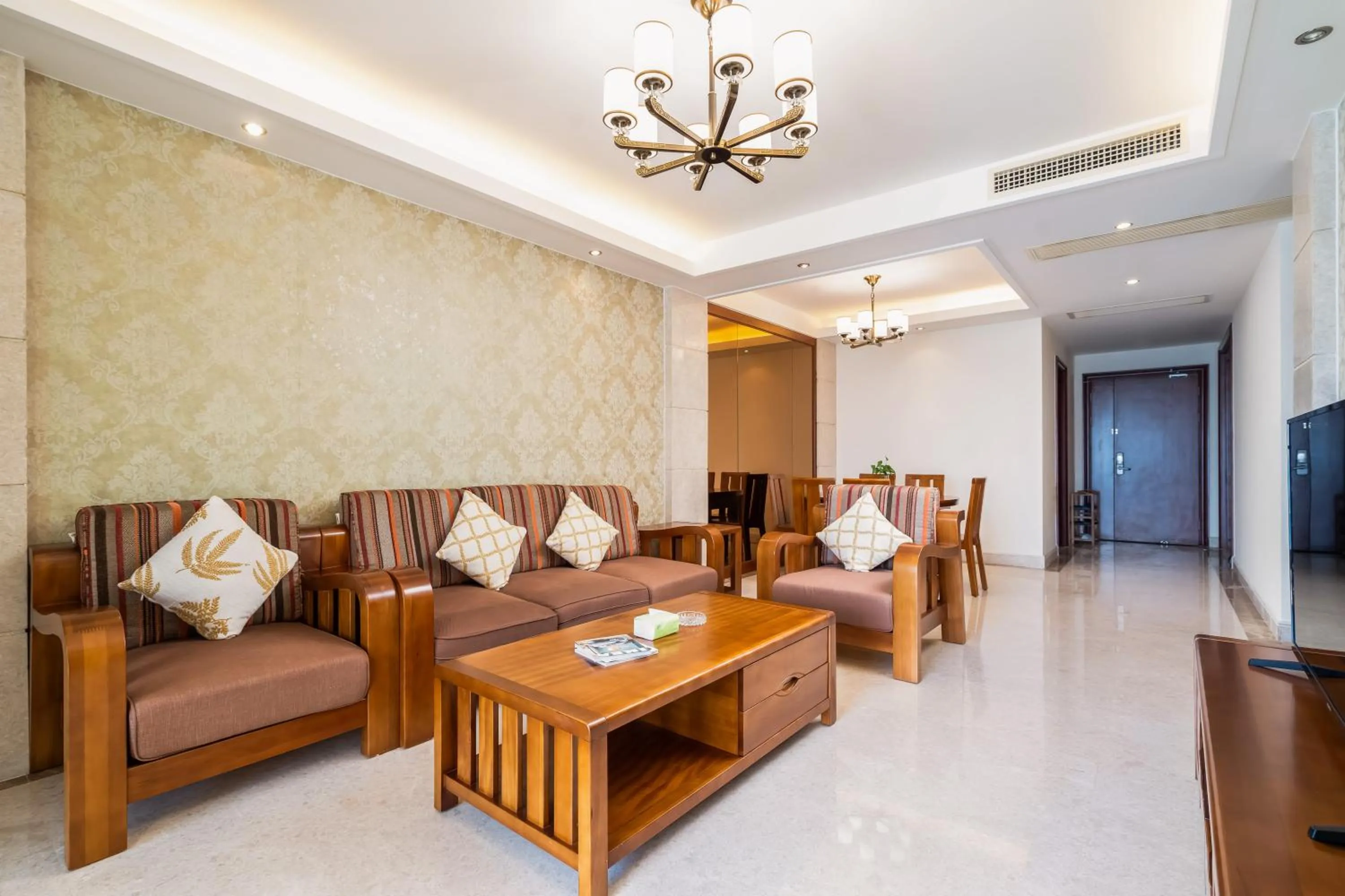 Living room in Sanya Yikehai View Apartments