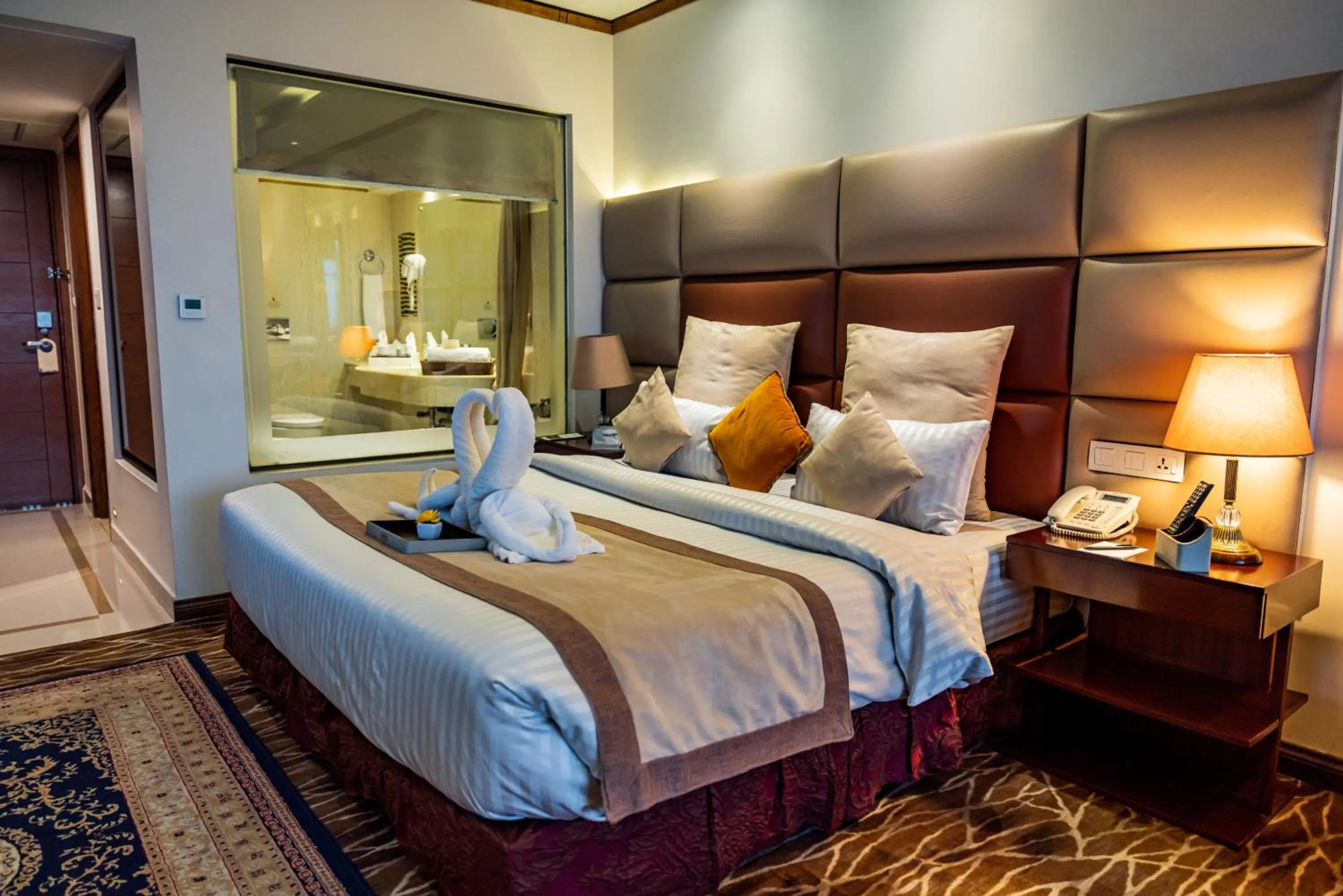 Bed in Luxus Grand Hotel