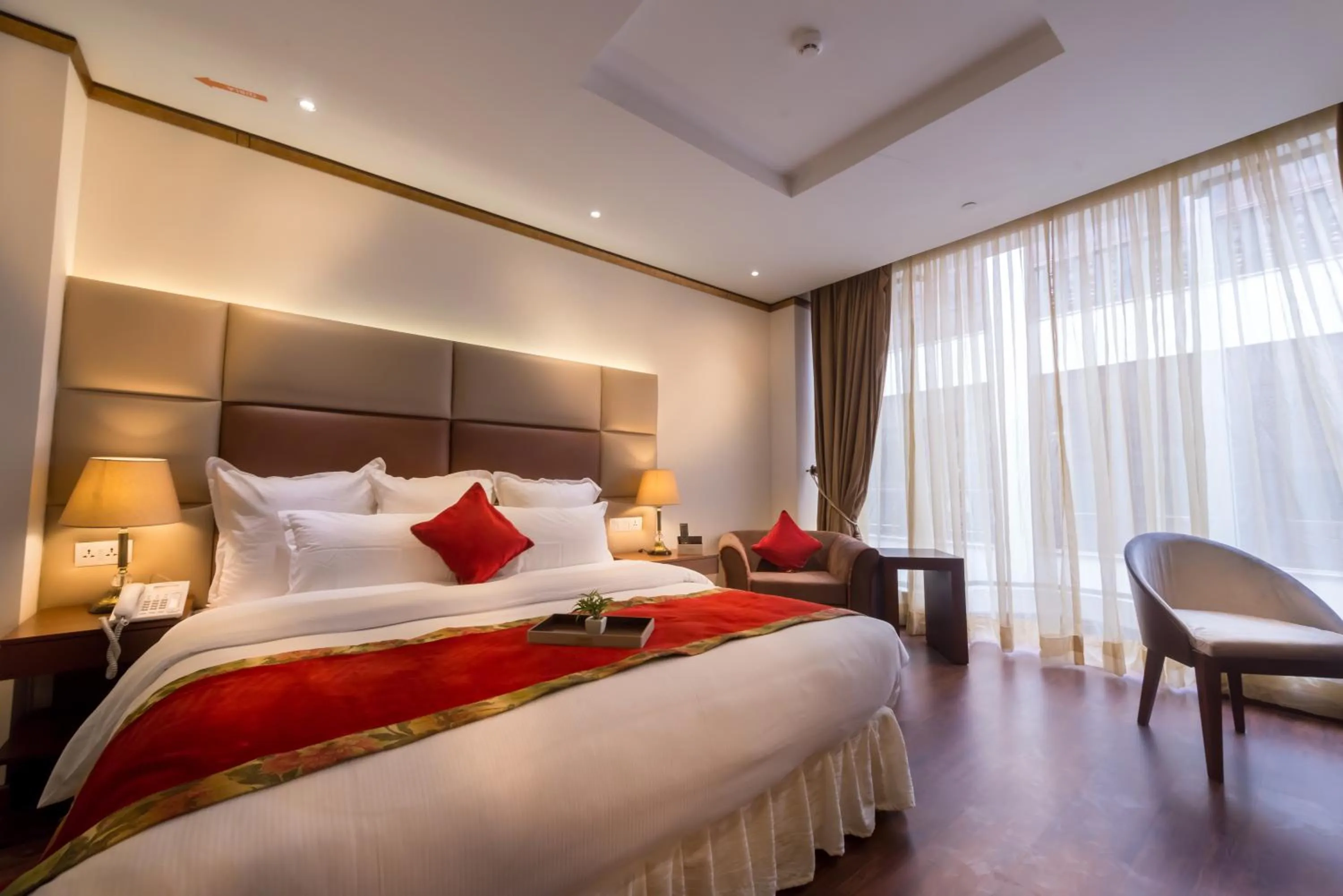 Bed in Luxus Grand Hotel