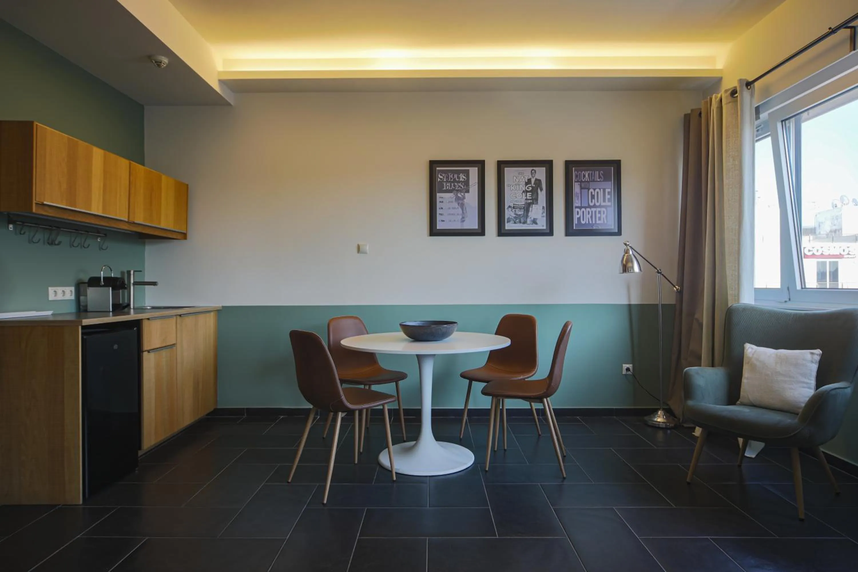 Kitchen or kitchenette in Elite Ermou Suites