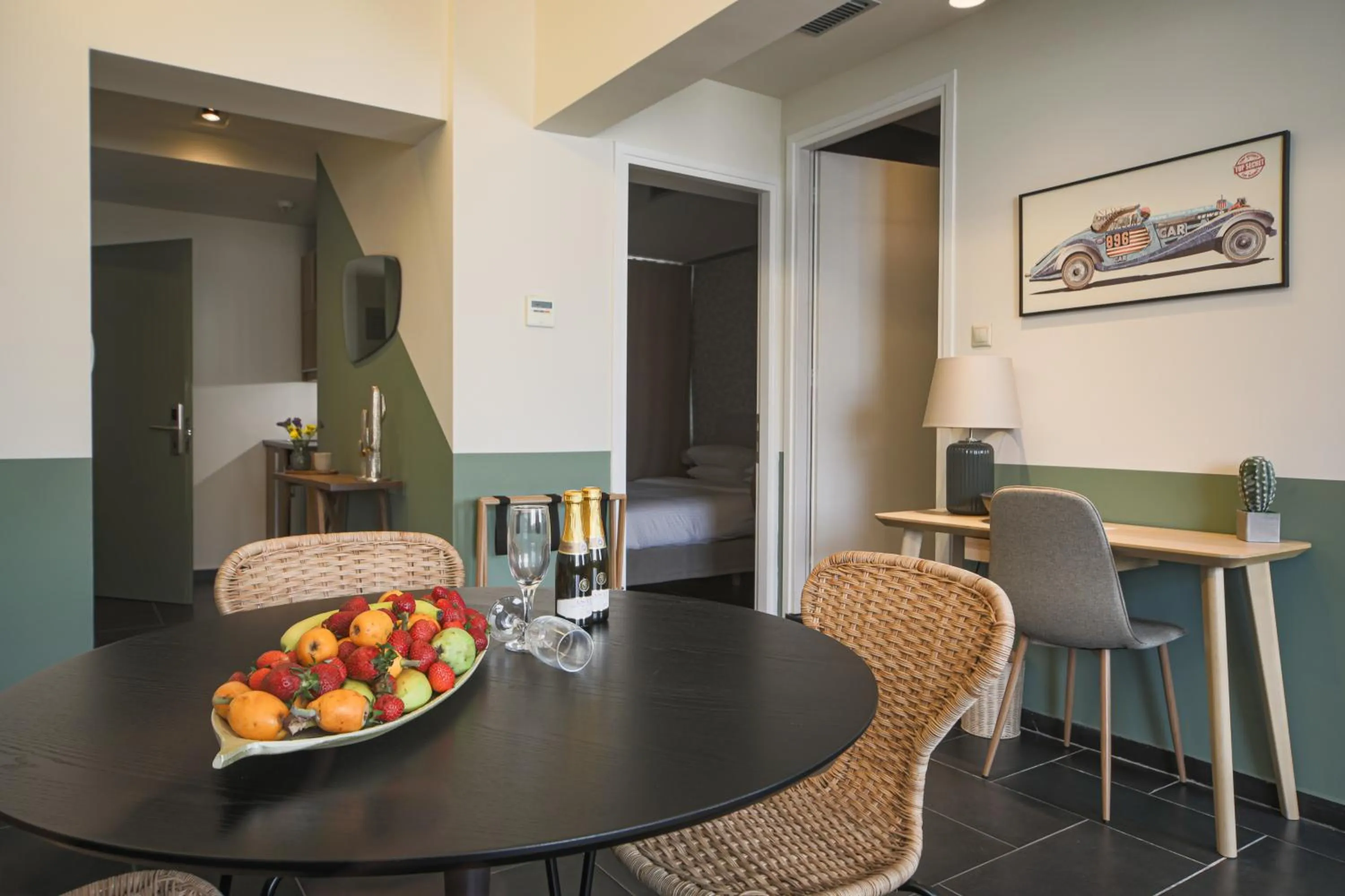 Living room in Elite Ermou Suites